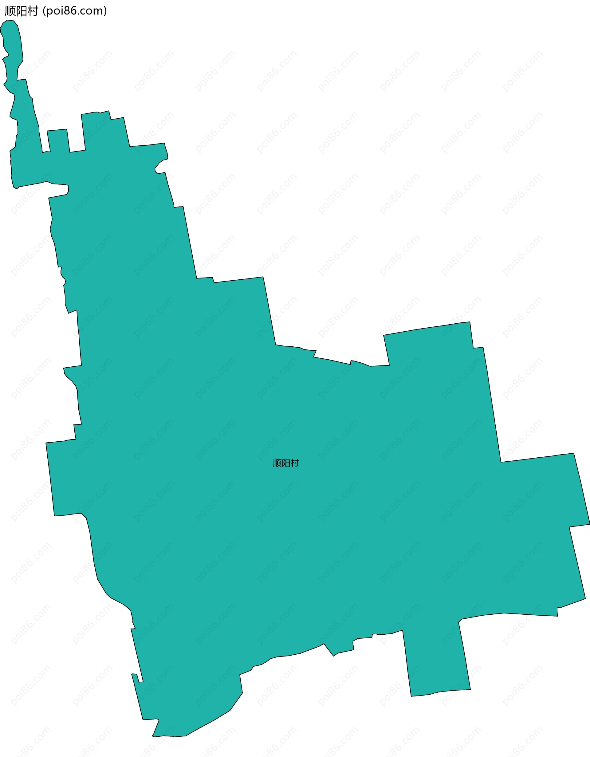 顺阳村边界地图