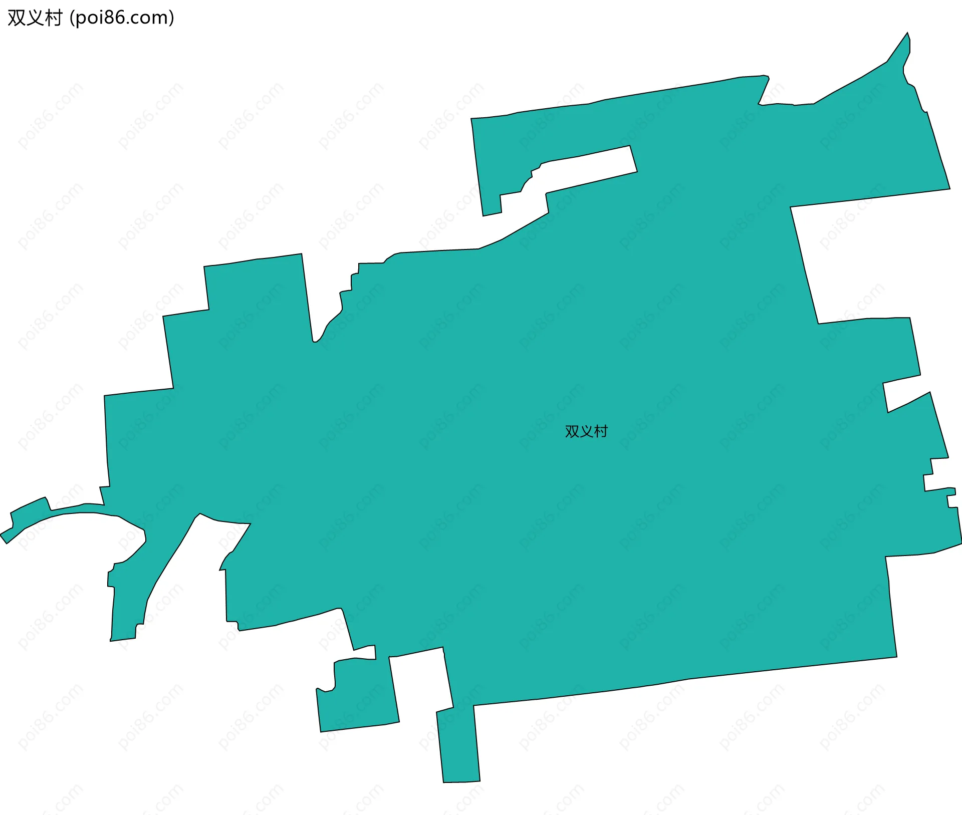 双义村边界地图
