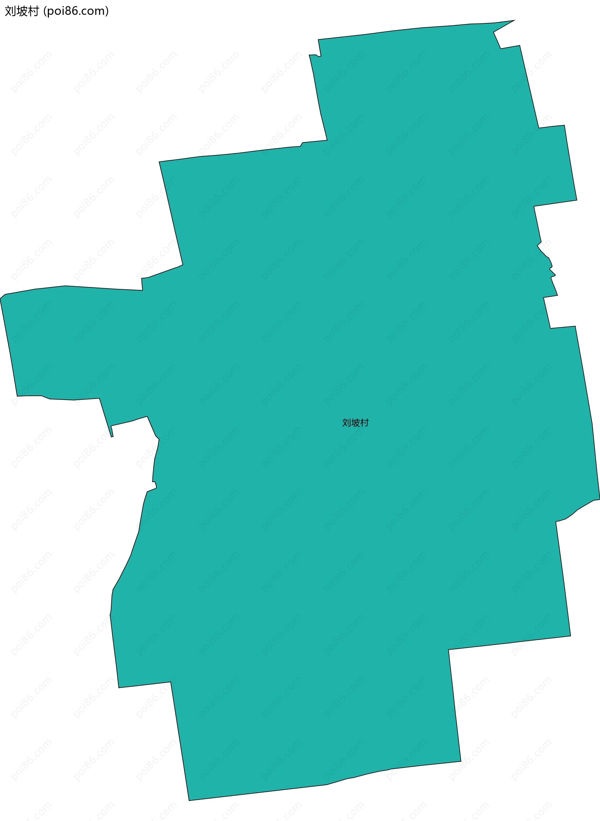 刘坡村边界地图