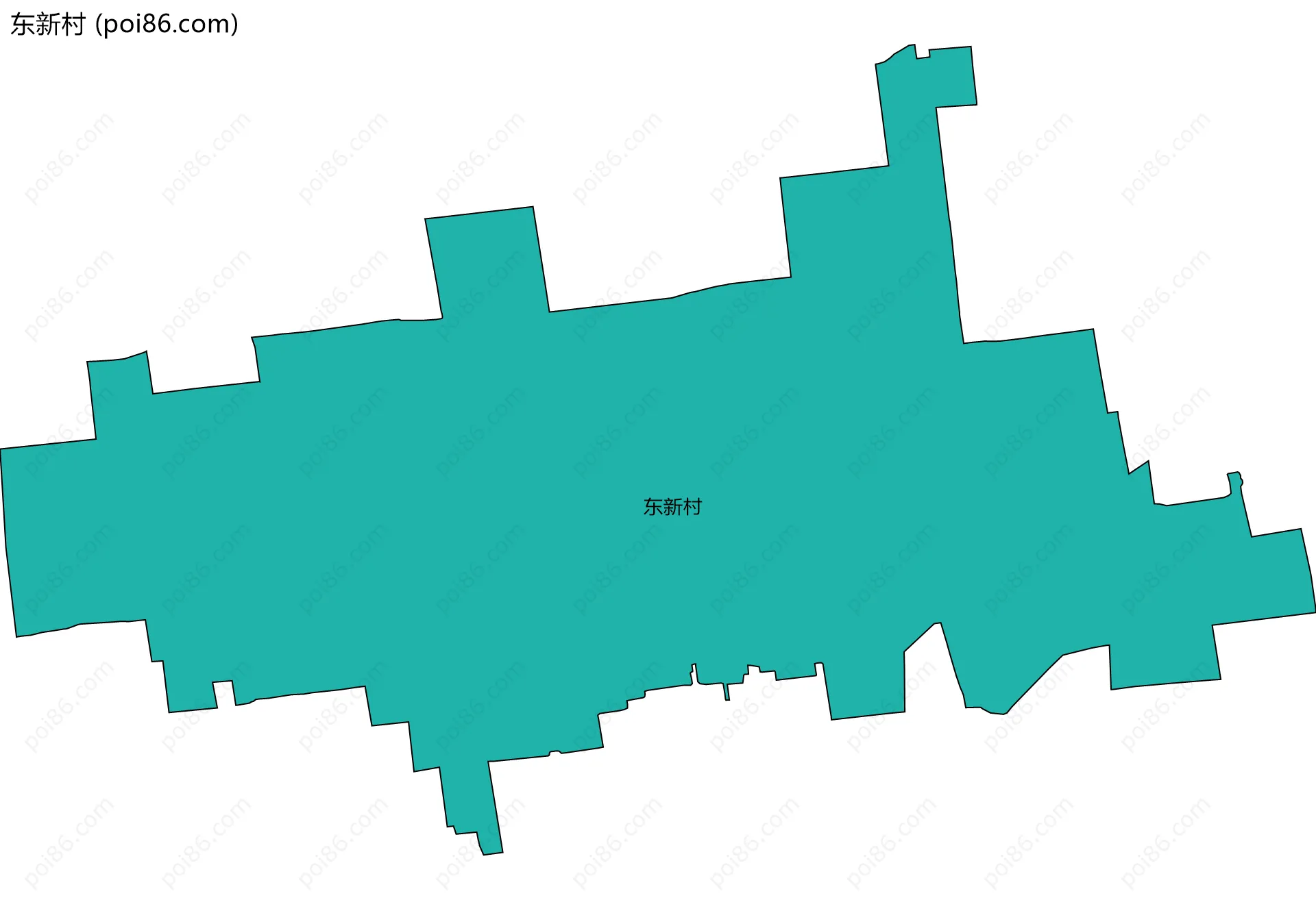 东新村边界地图