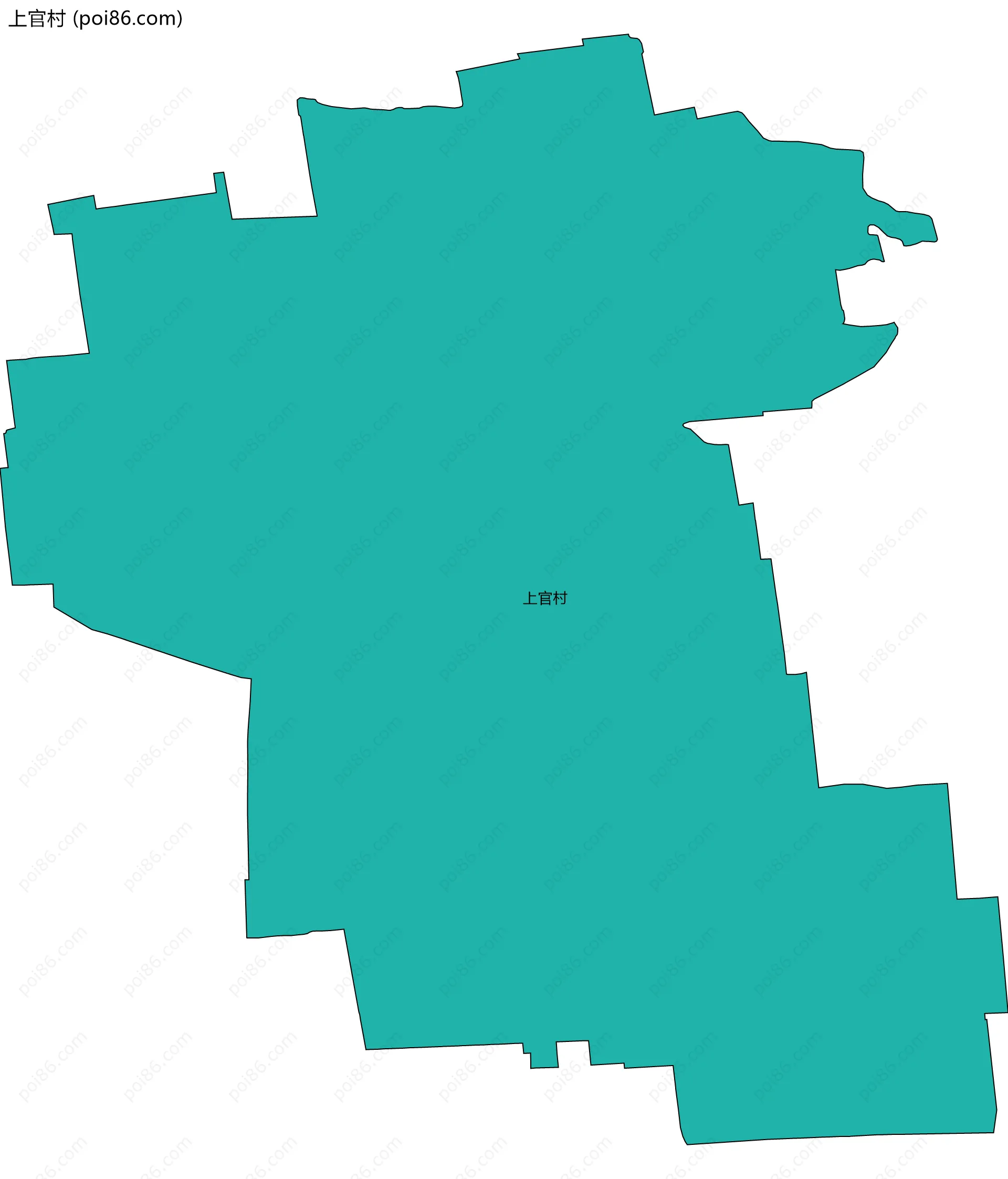 上官村边界地图