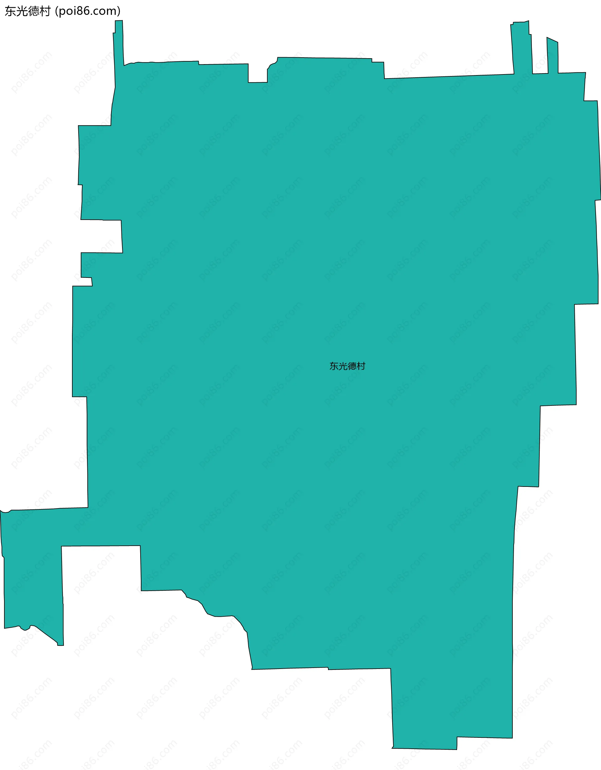 东光德村边界地图