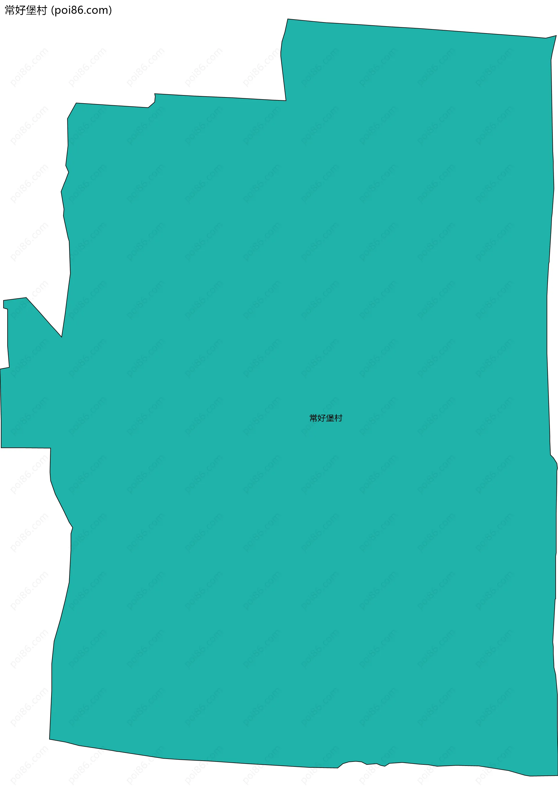 常好堡村边界地图