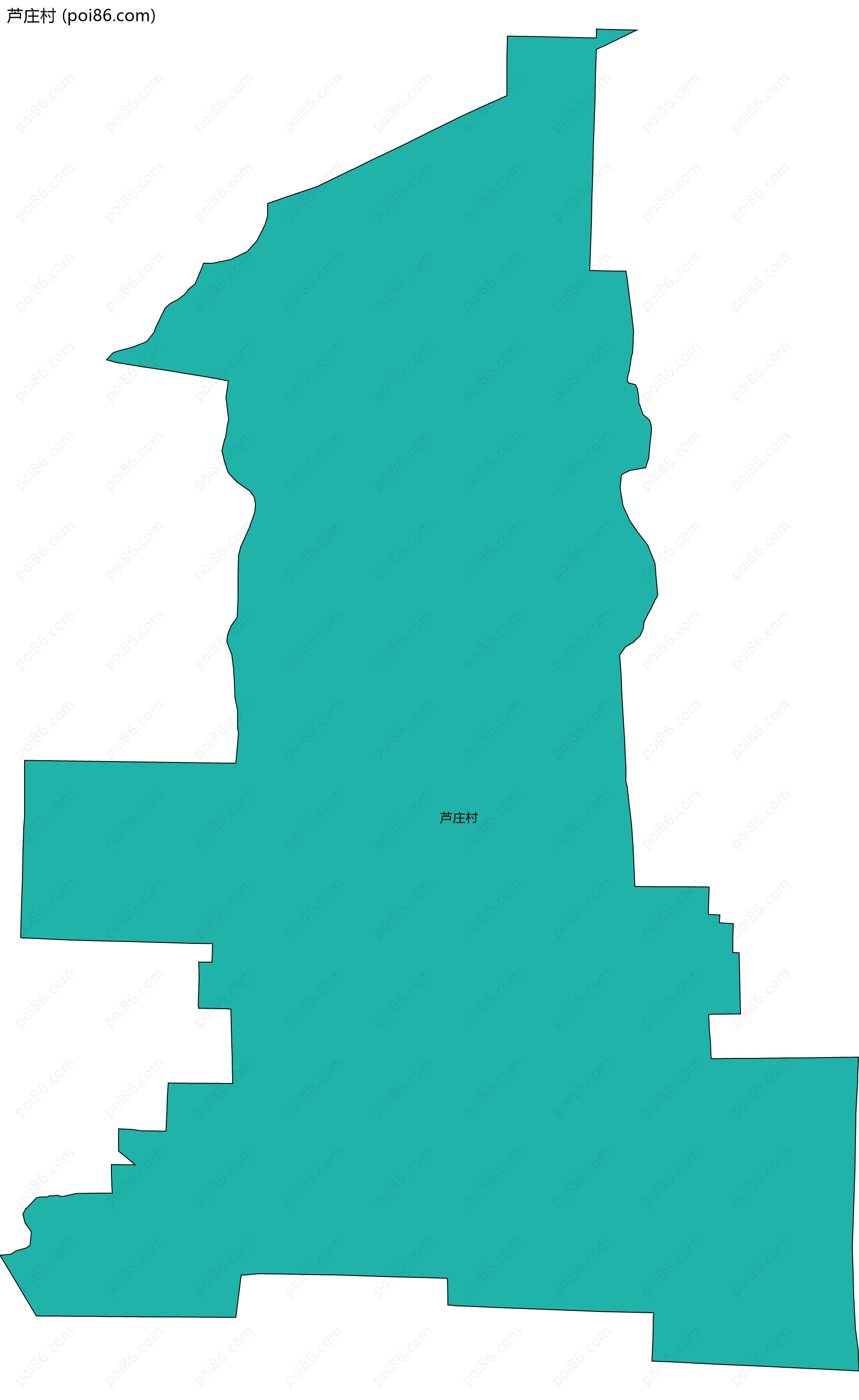 芦庄村边界地图