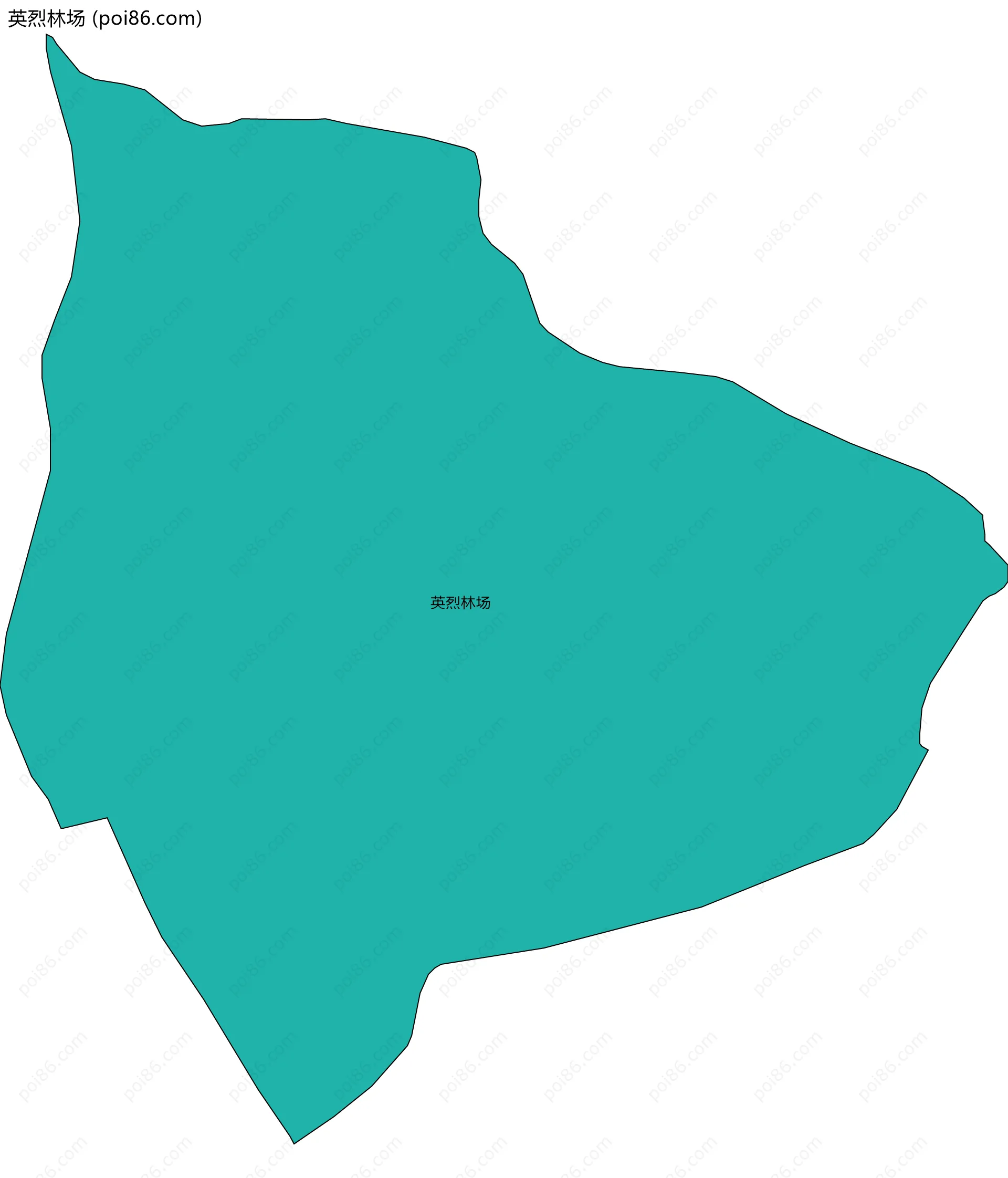 英烈林场边界地图