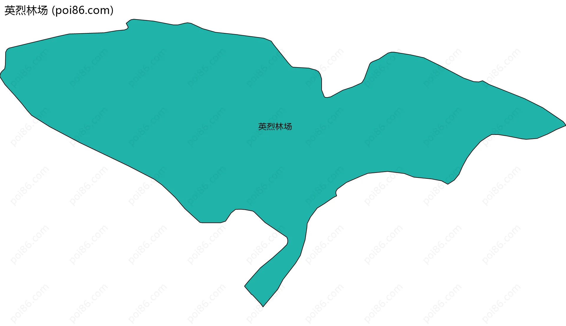 英烈林场边界地图