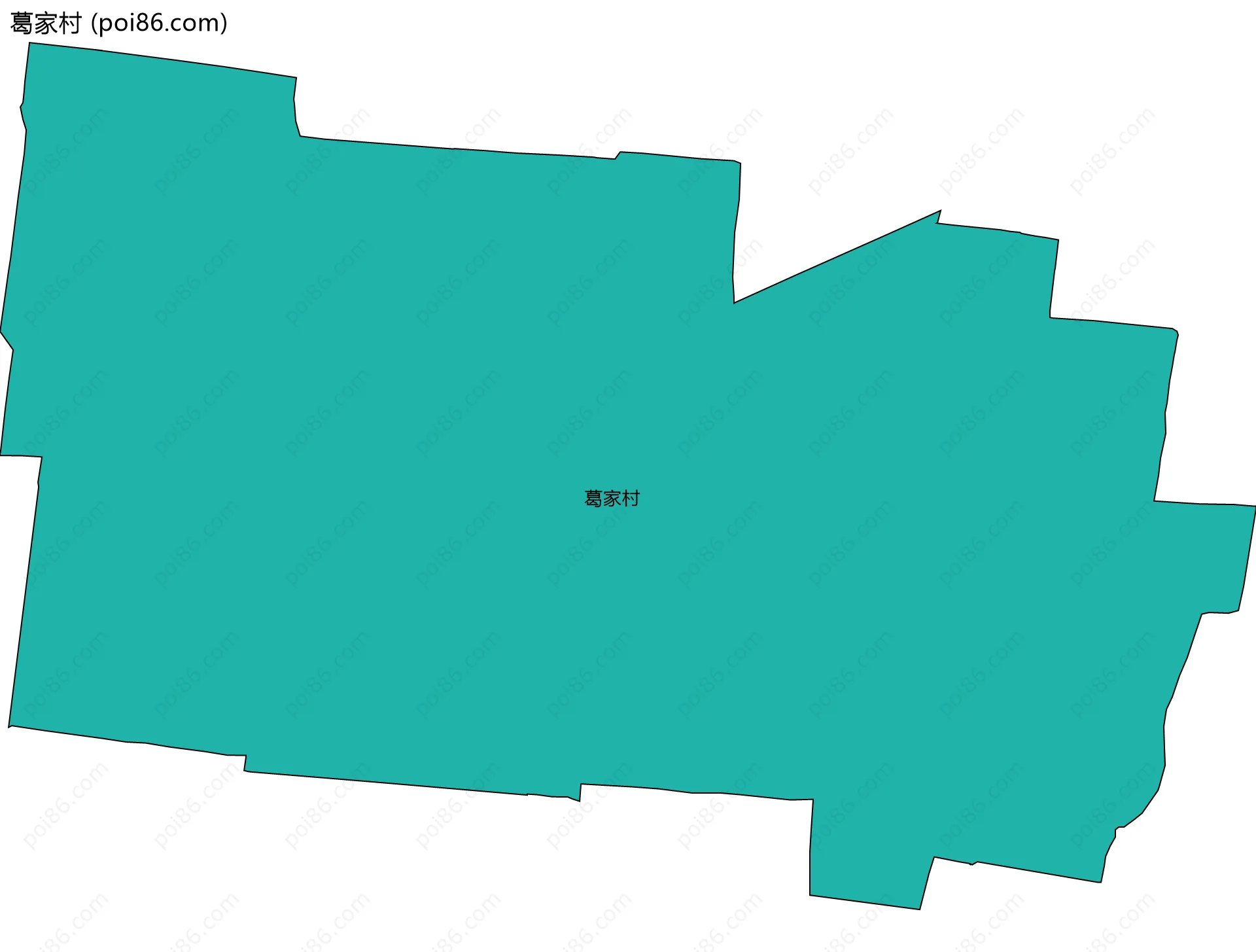 葛家村边界地图