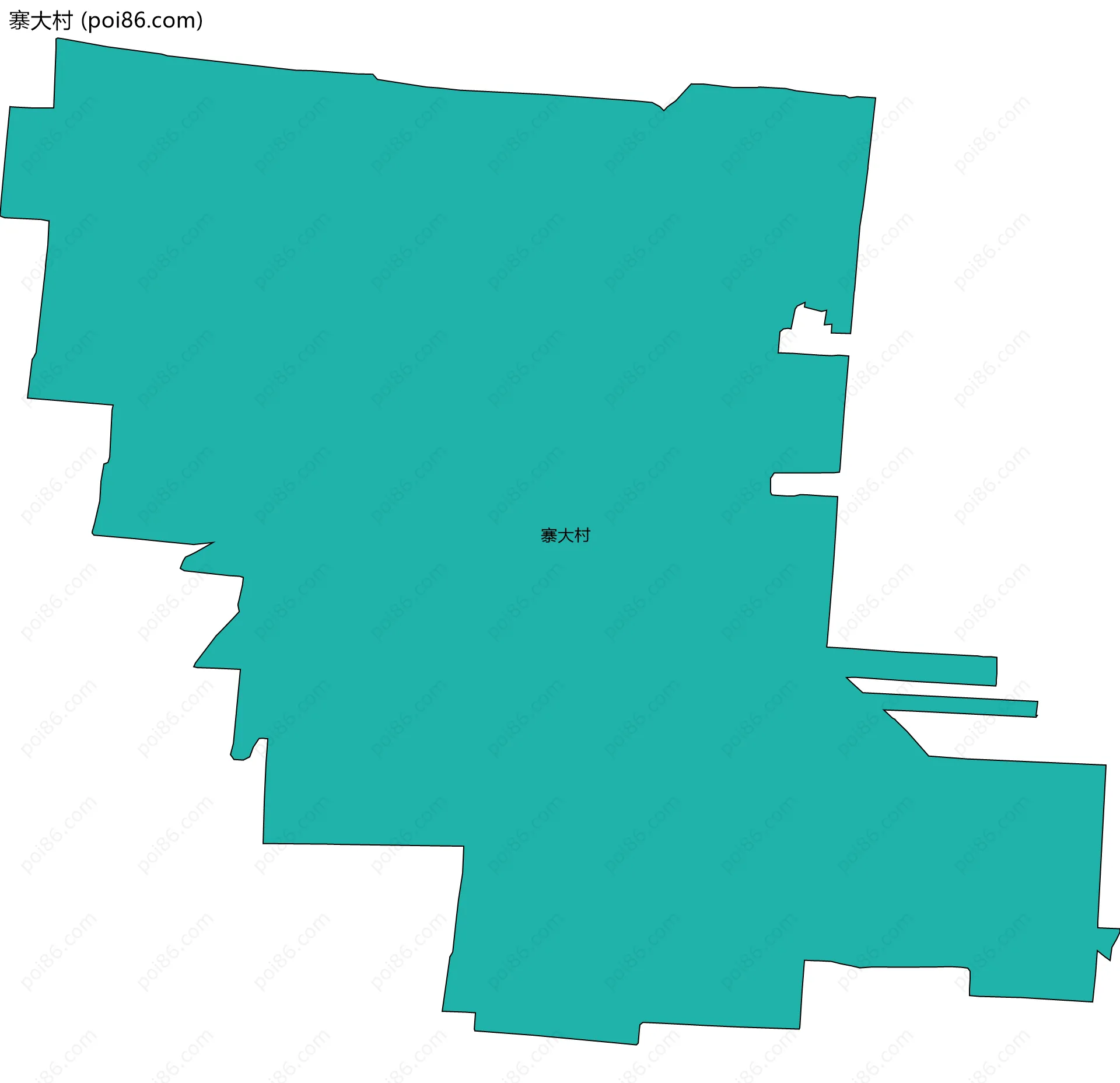 寨大村边界地图