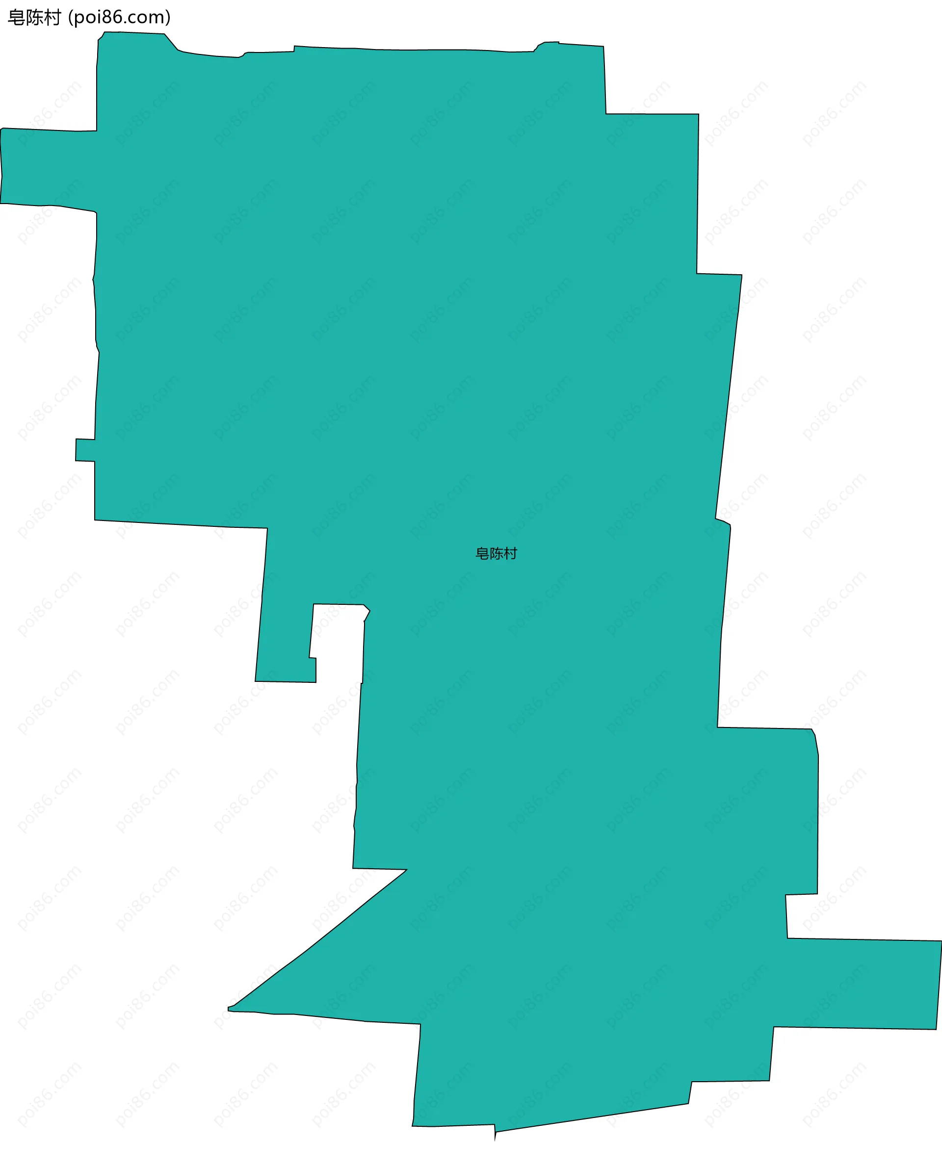 皂陈村边界地图