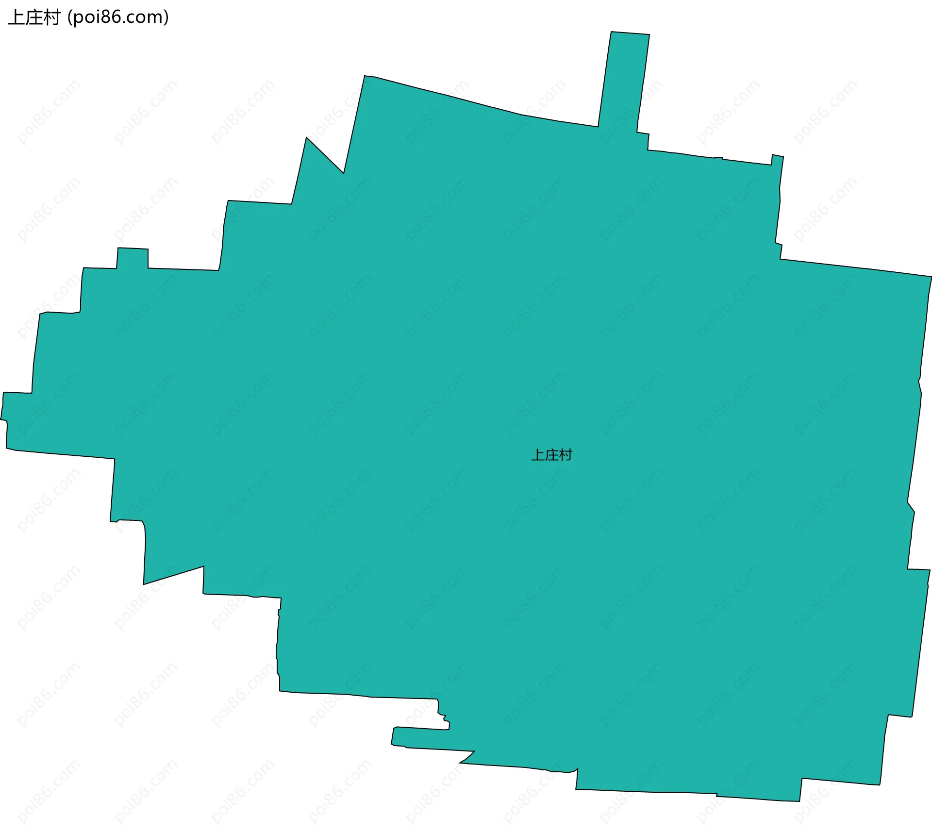 上庄村边界地图