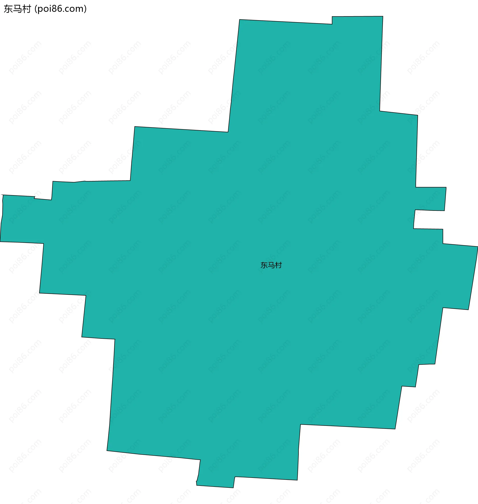 东马村边界地图