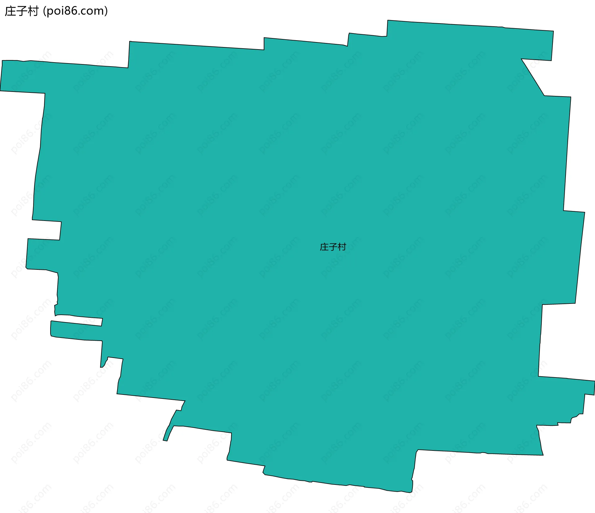 庄子村边界地图