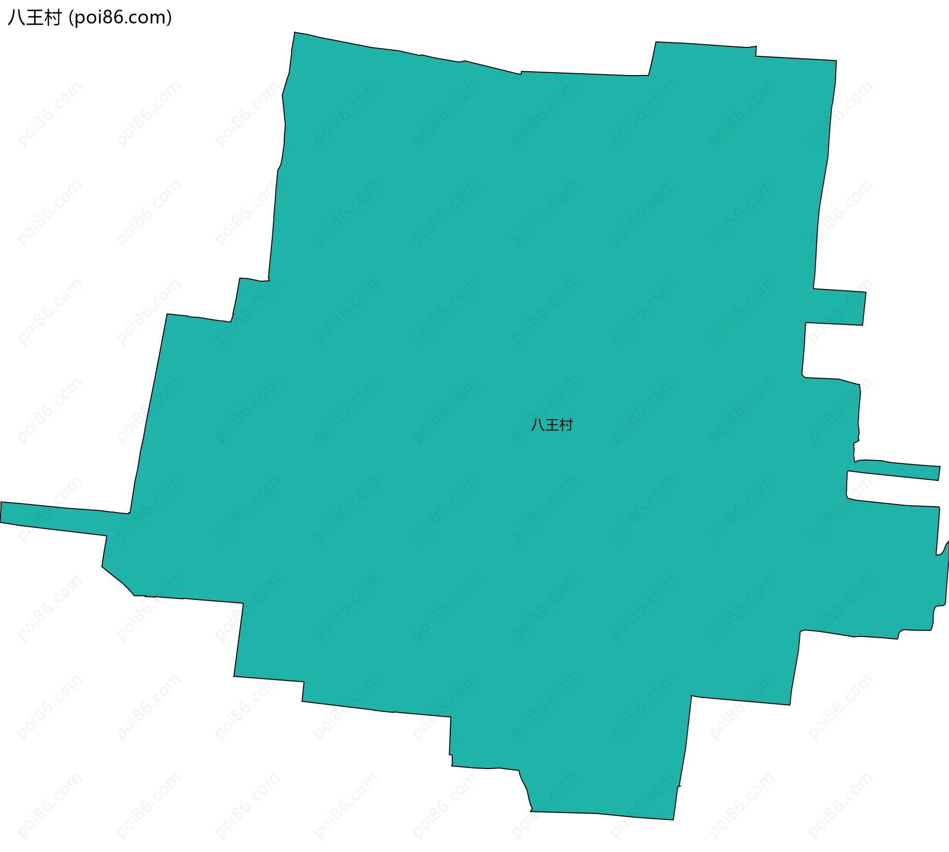 八王村边界地图