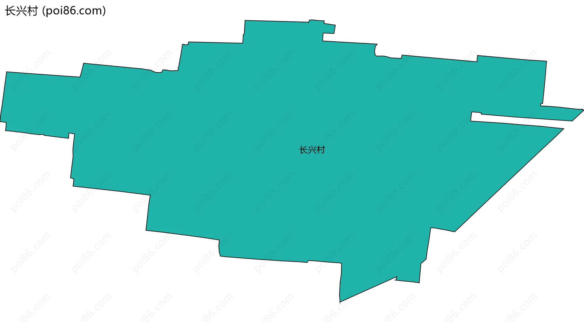 长兴村边界地图