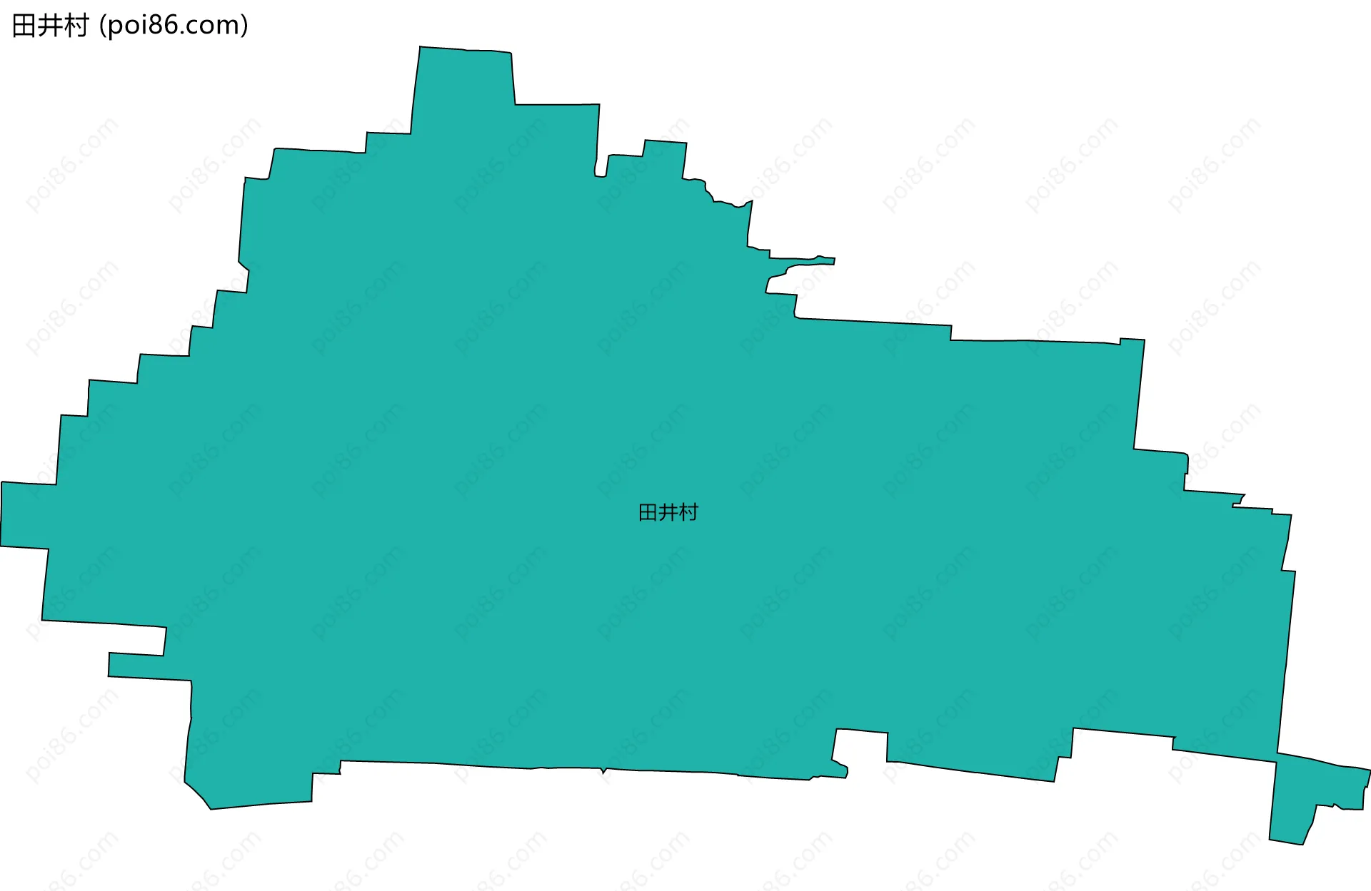 田井村边界地图