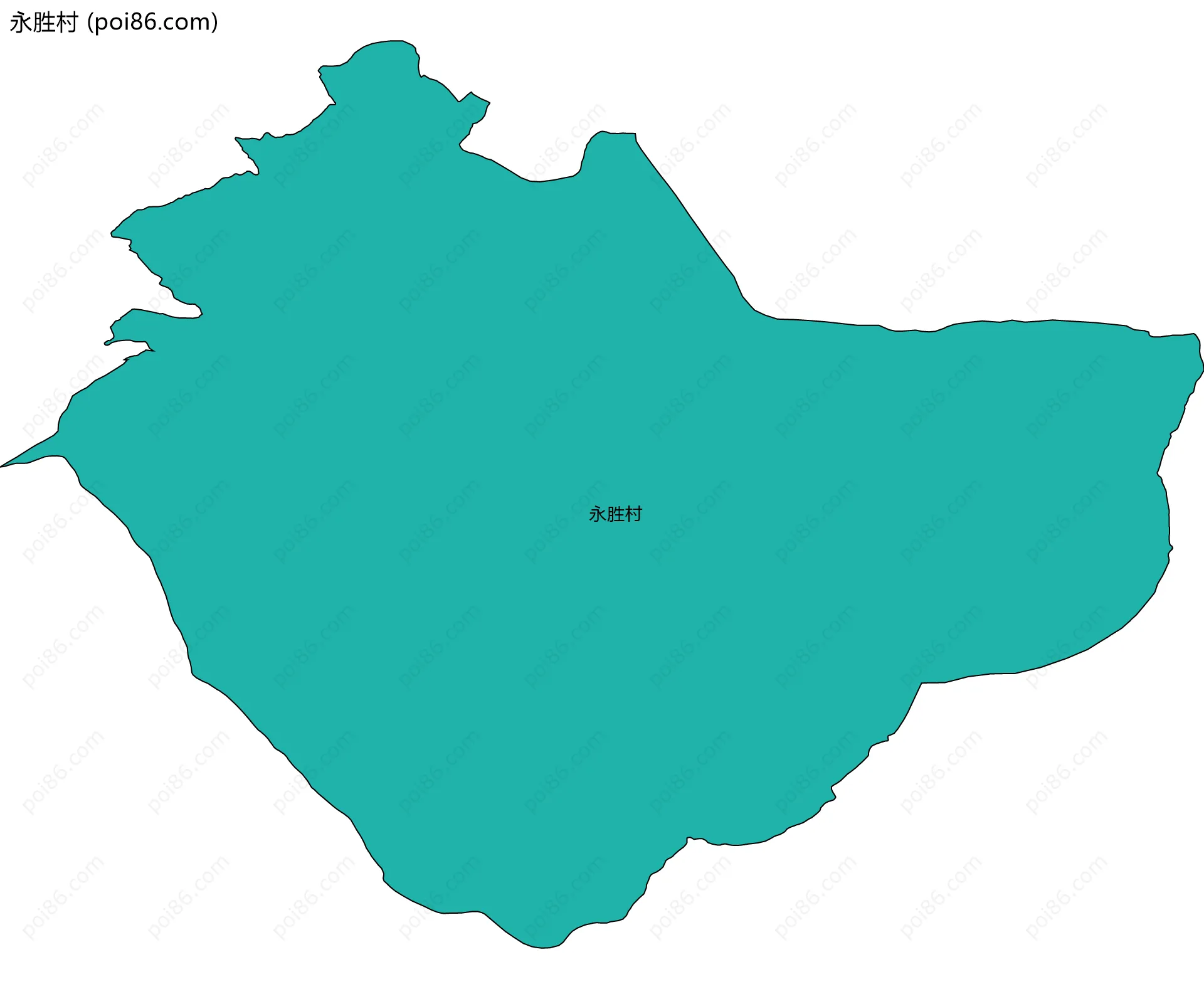 永胜村边界地图