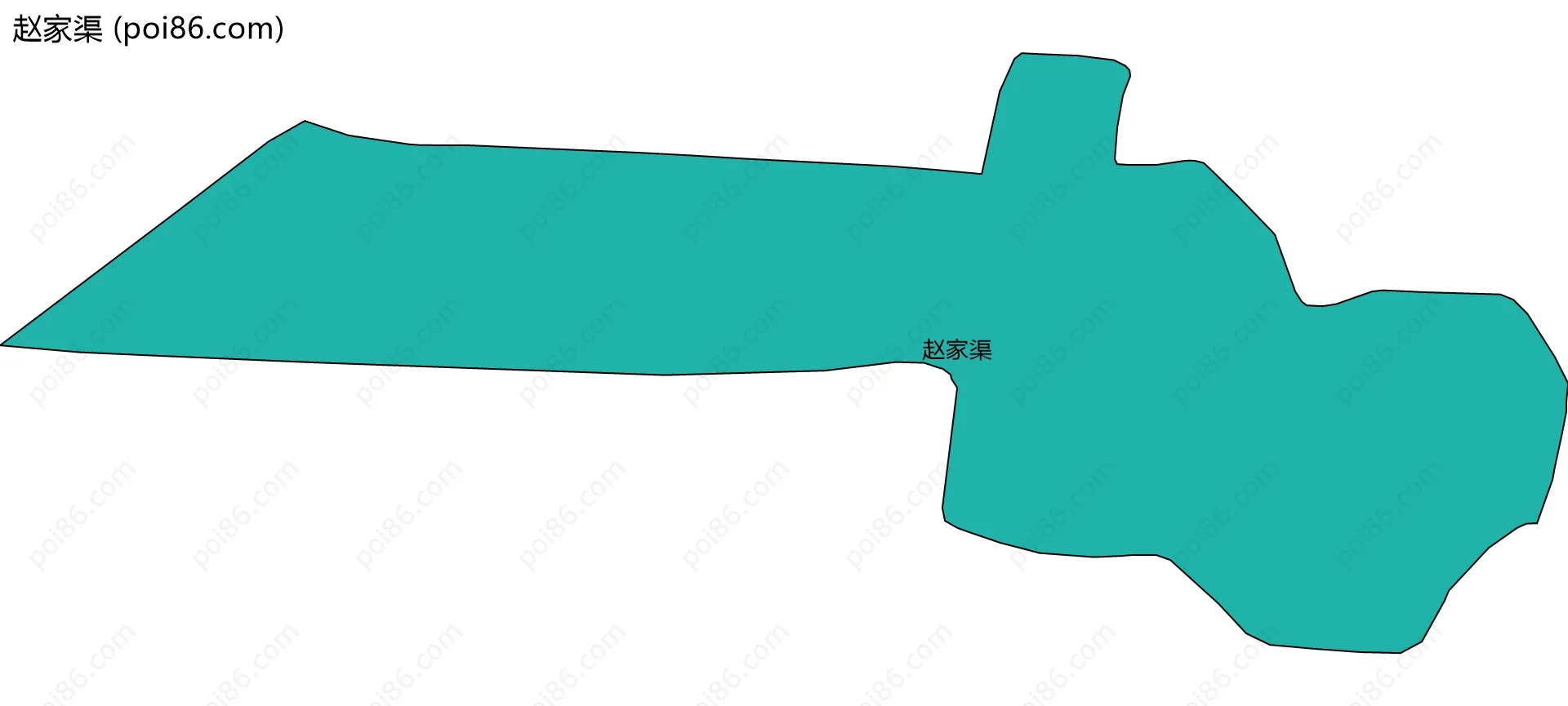 赵家渠边界地图