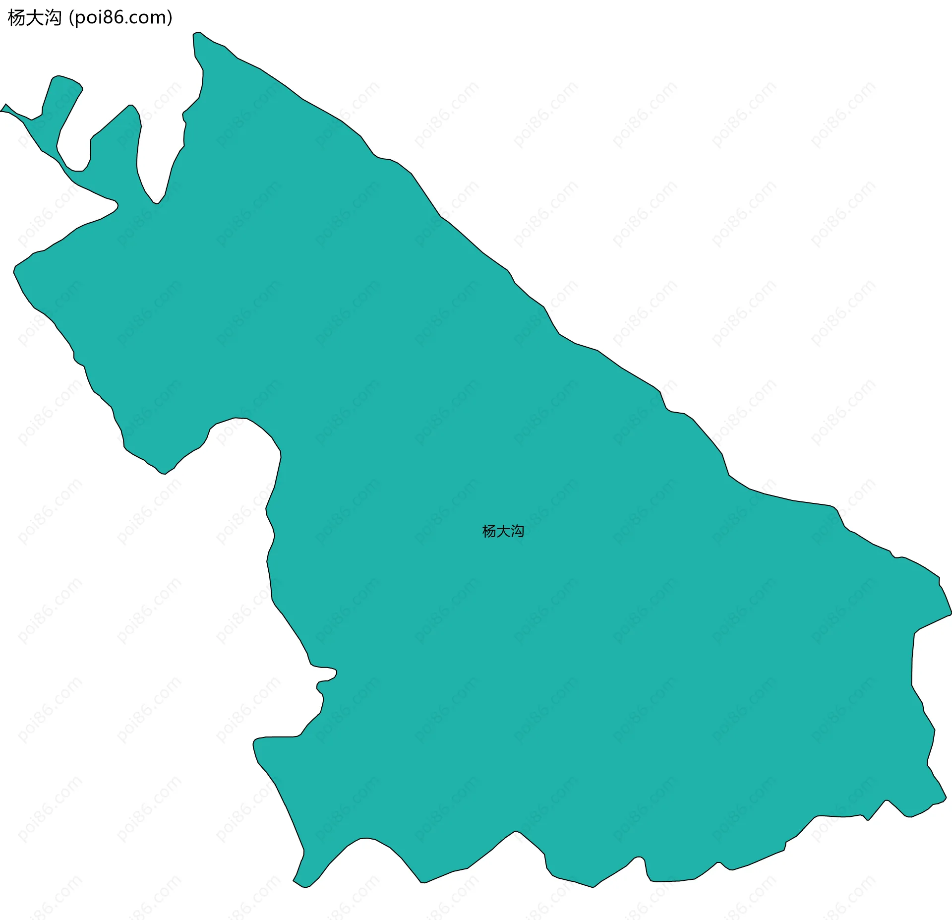 杨大沟边界地图