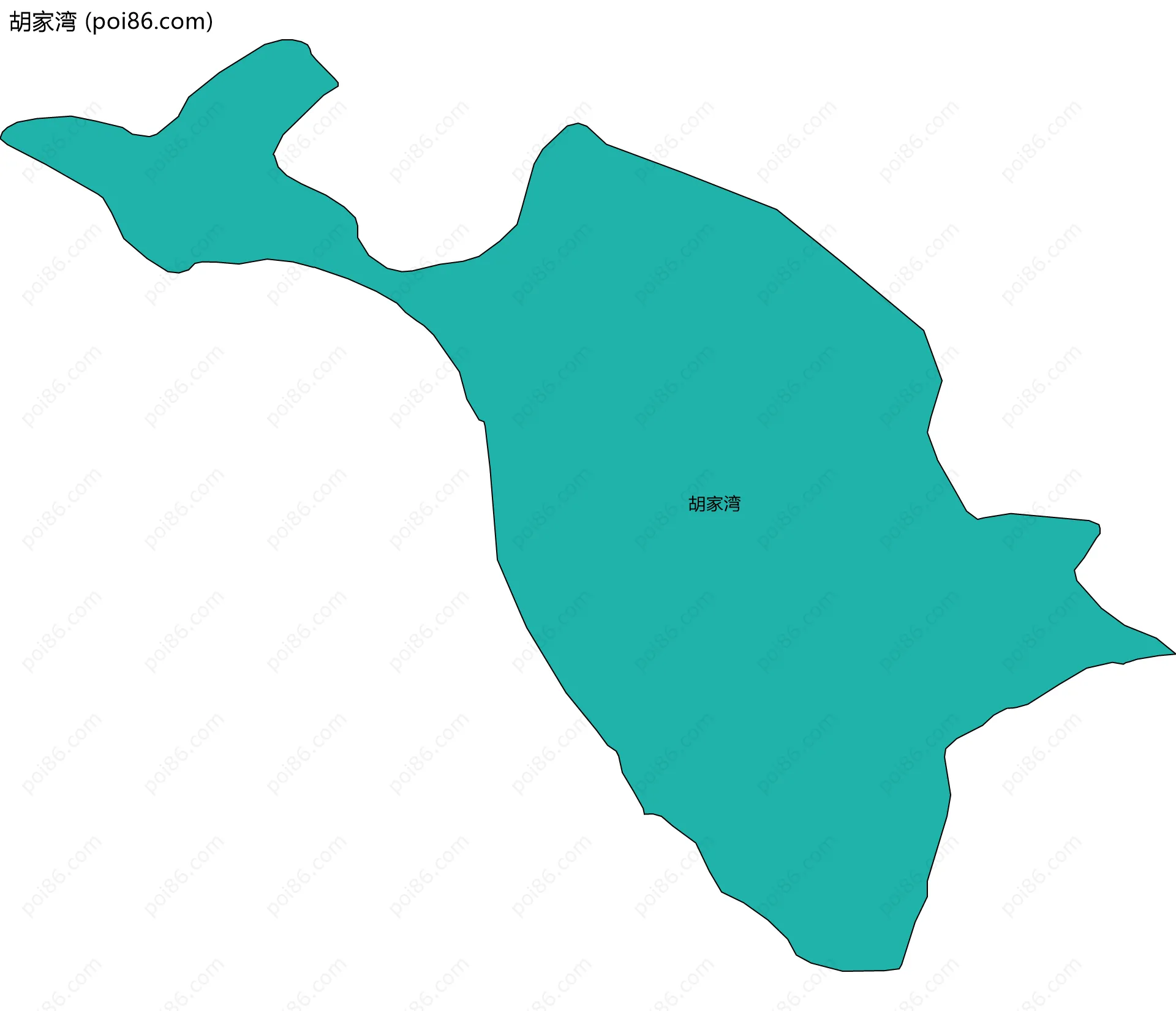 胡家湾边界地图