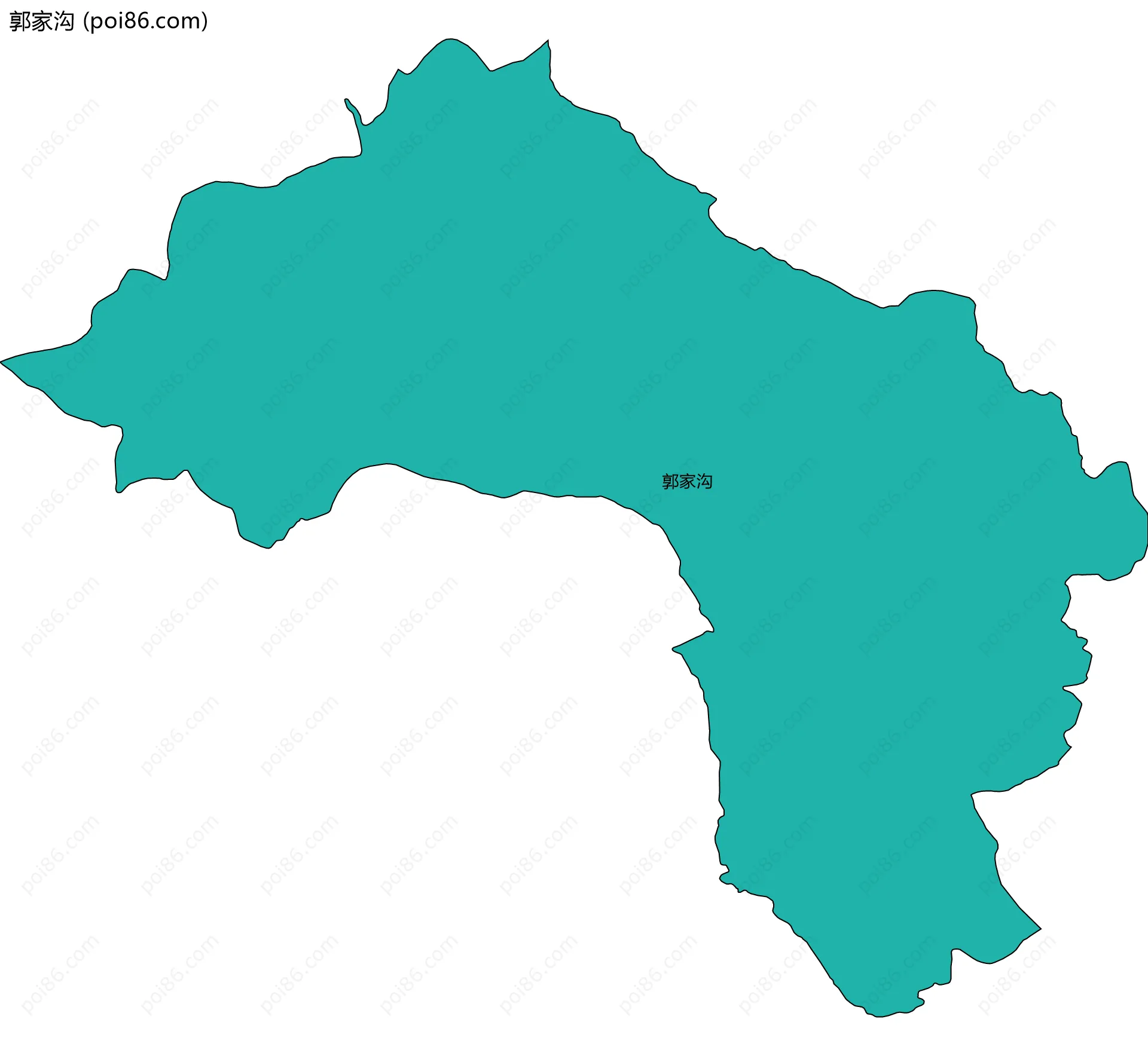 郭家沟边界地图