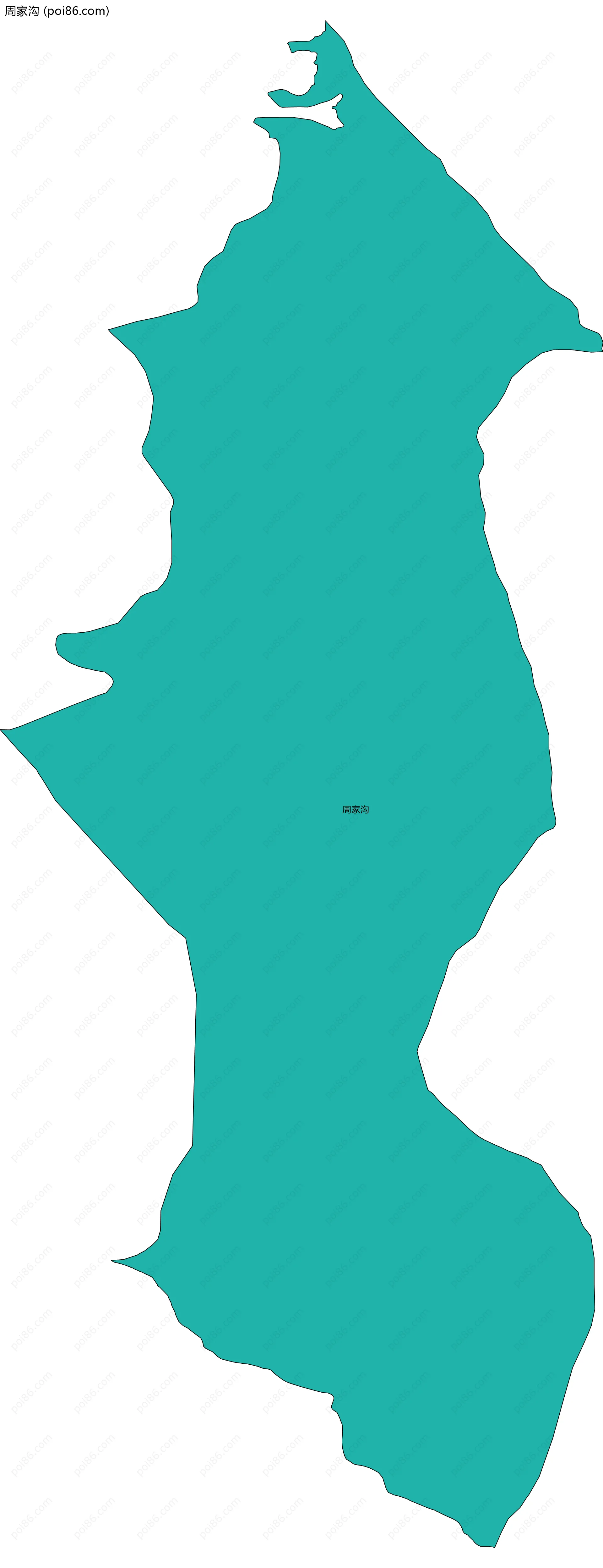 周家沟边界地图