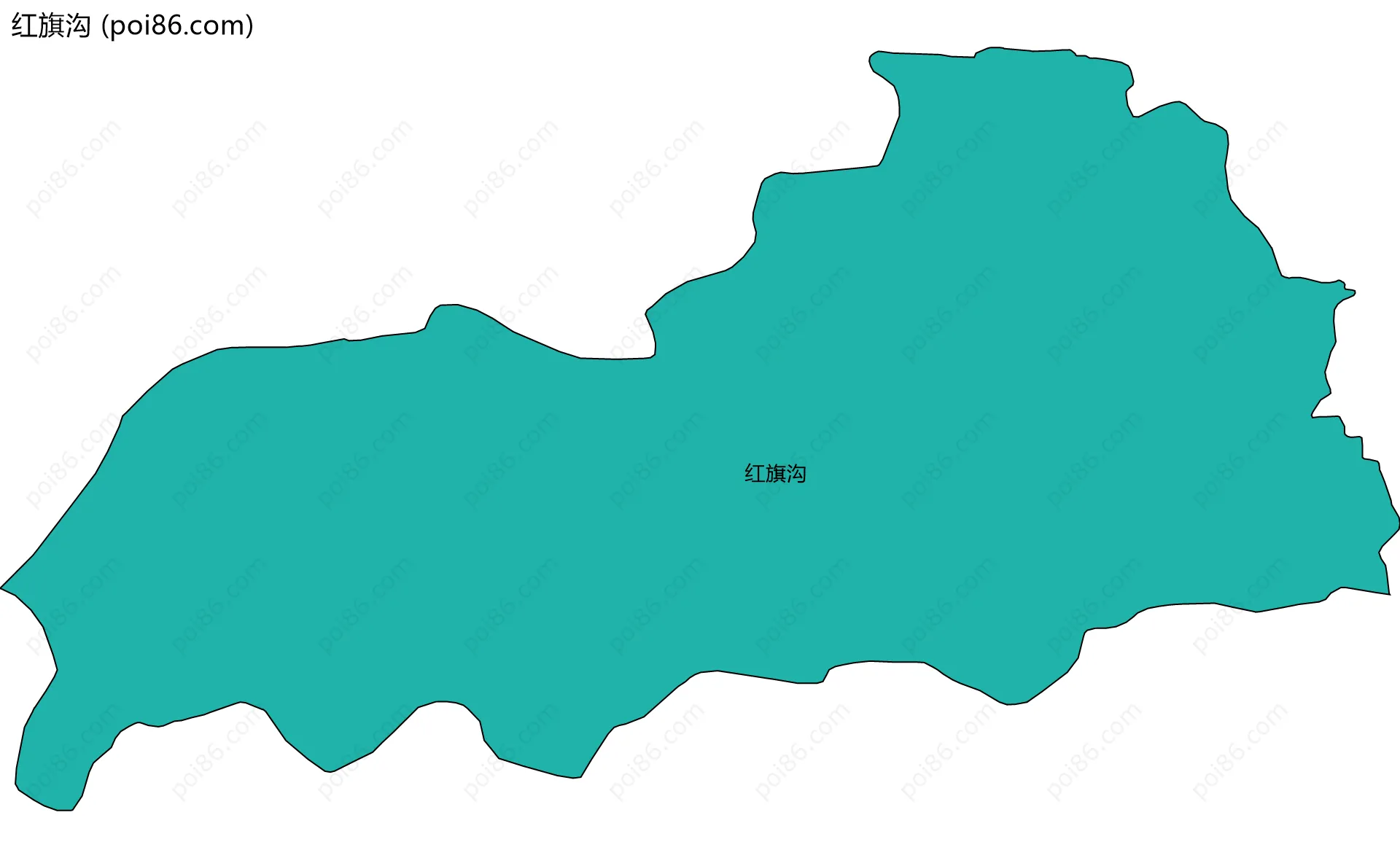 红旗沟边界地图