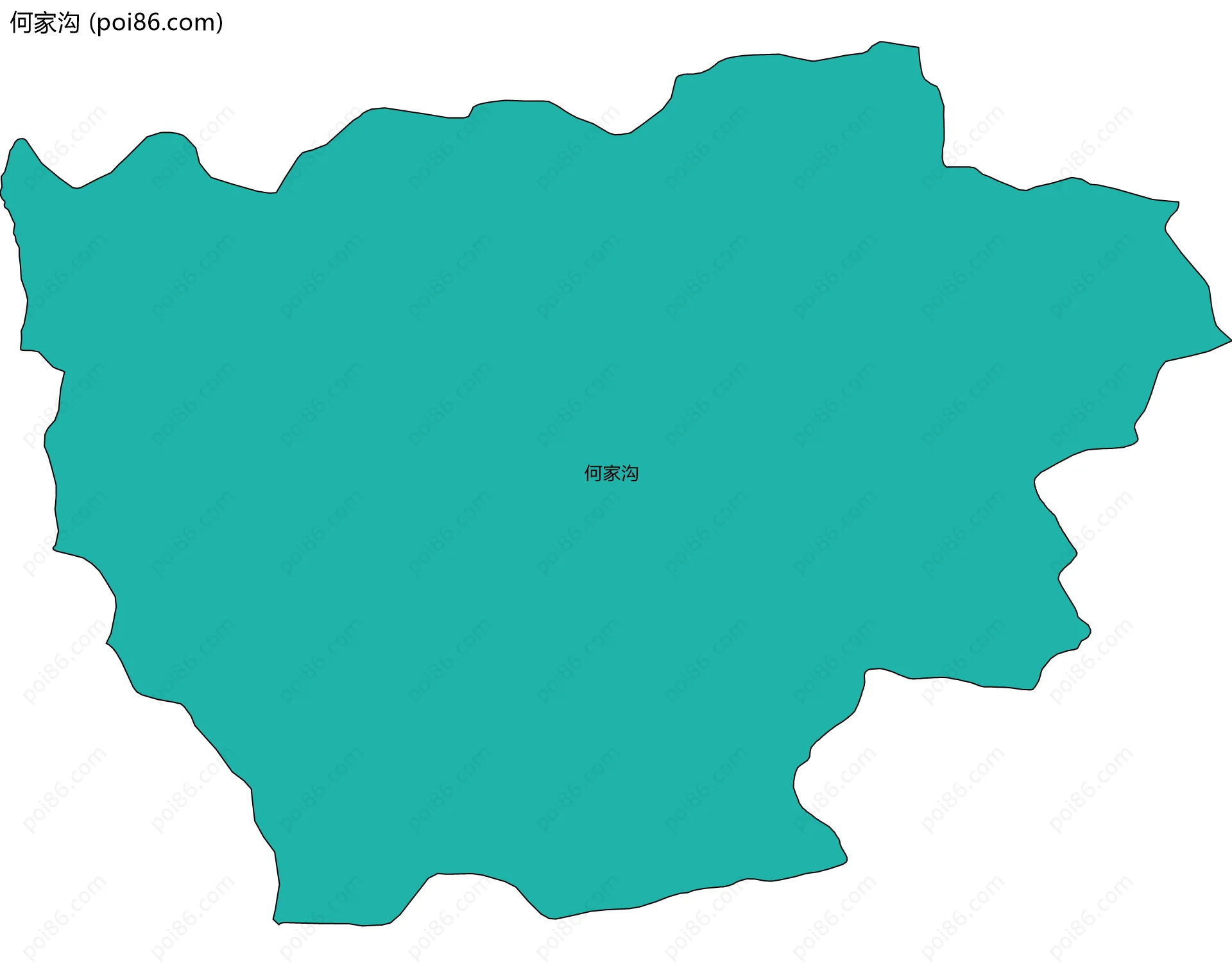 何家沟边界地图