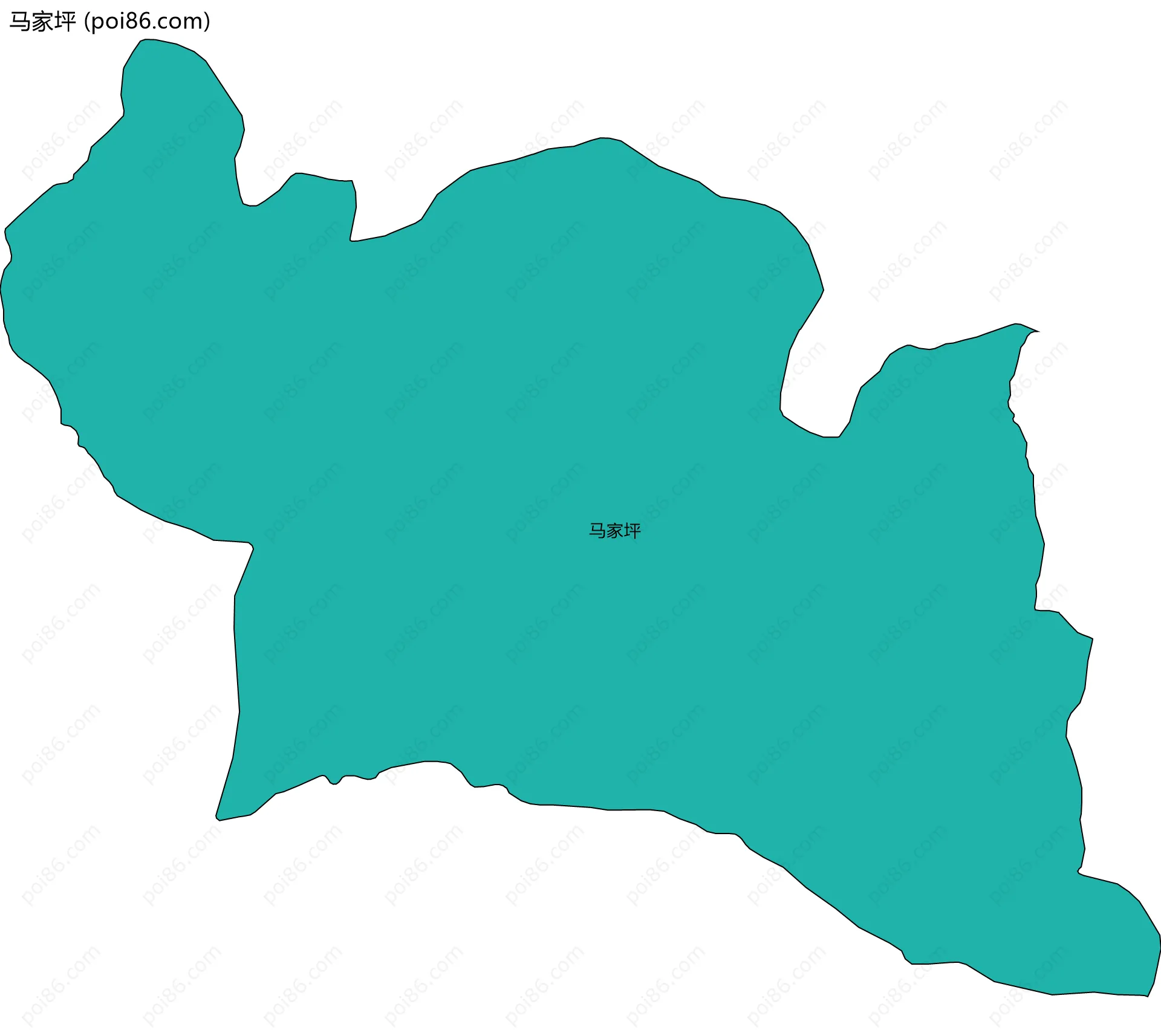 马家坪边界地图