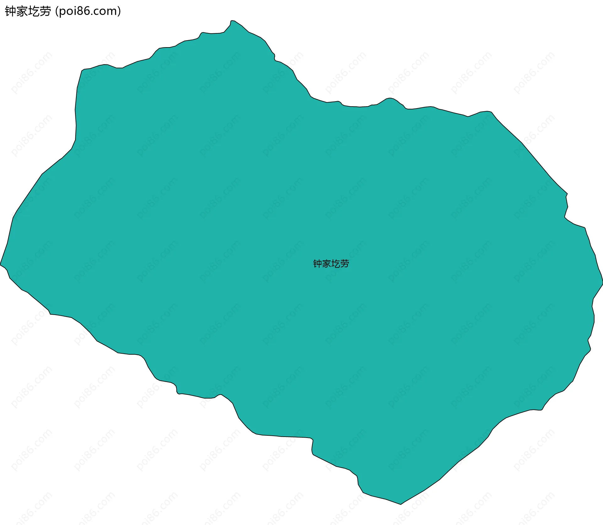 钟家圪劳边界地图