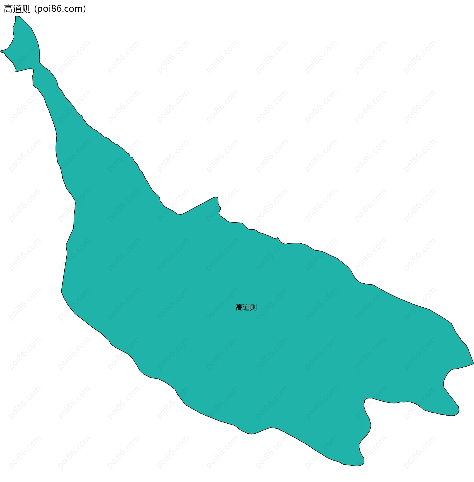 高道则边界地图