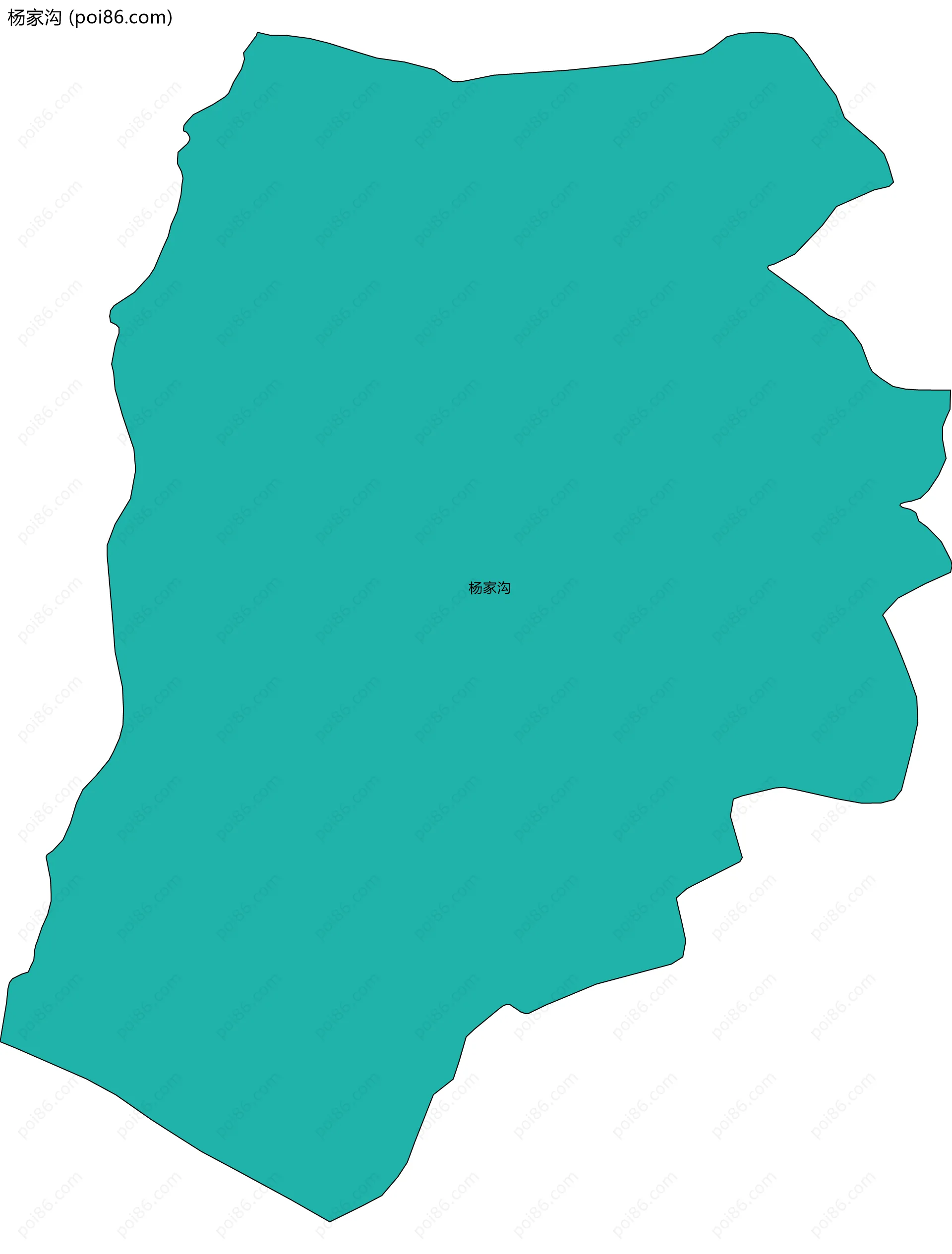 杨家沟边界地图