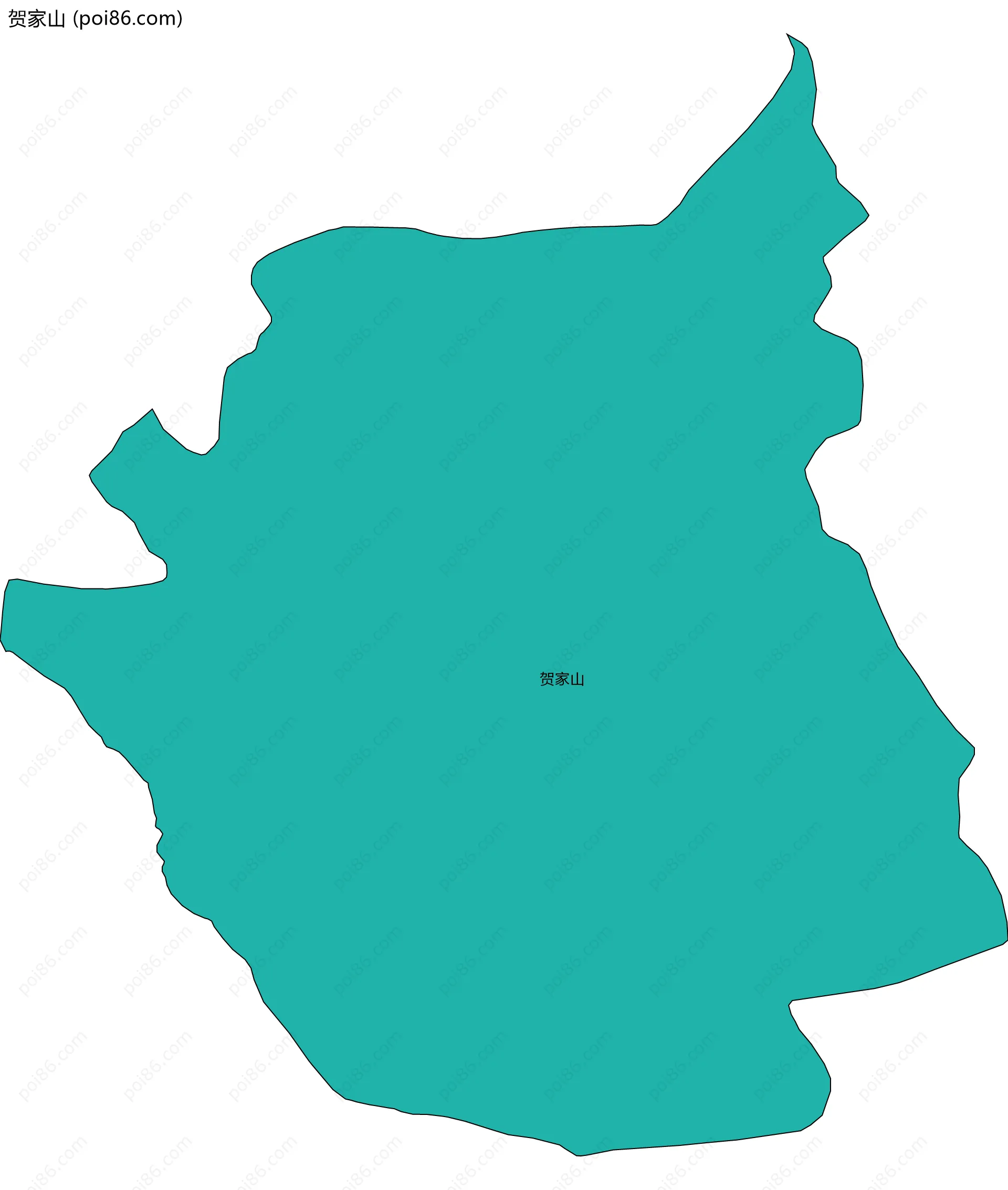 贺家山边界地图