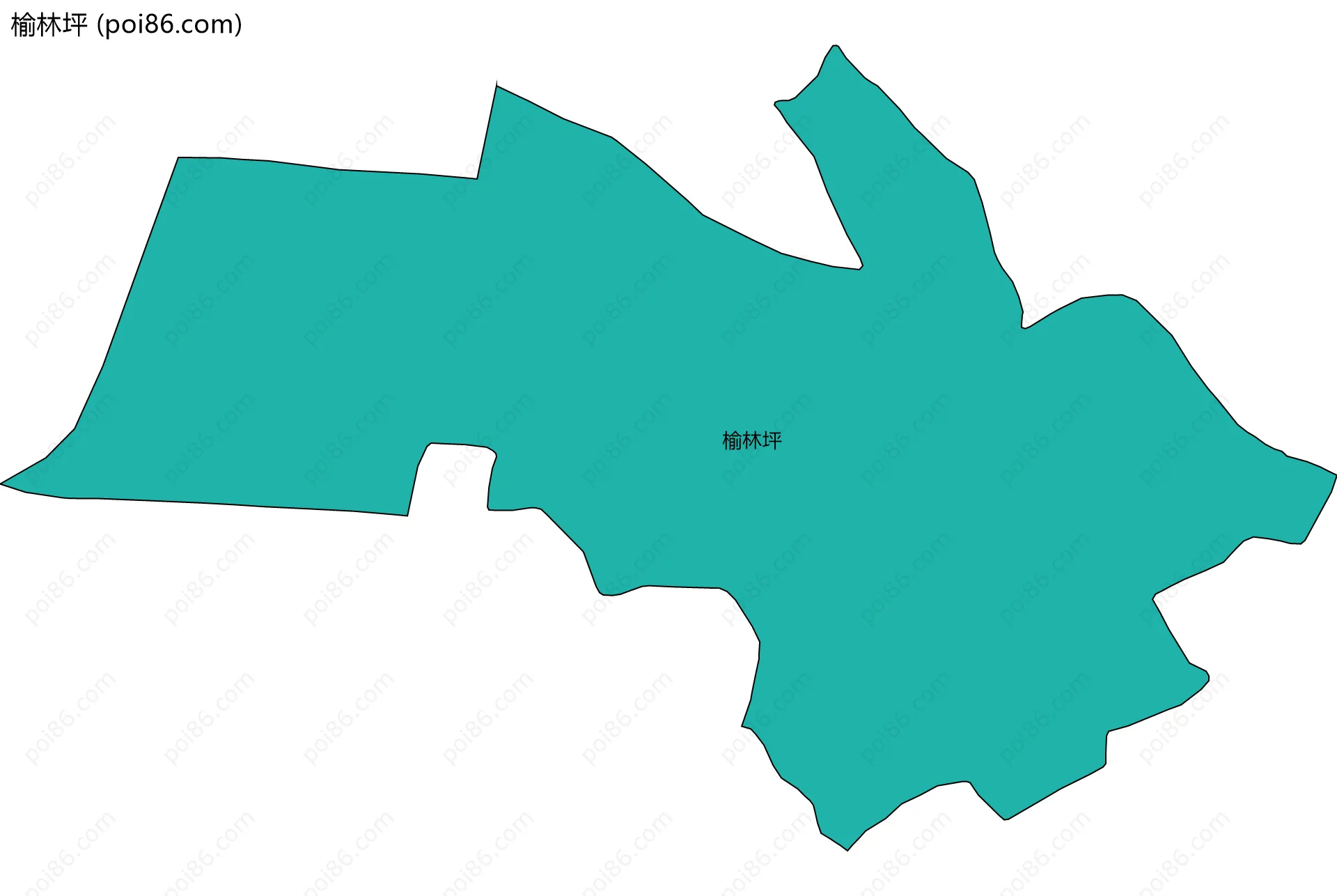 榆林坪边界地图