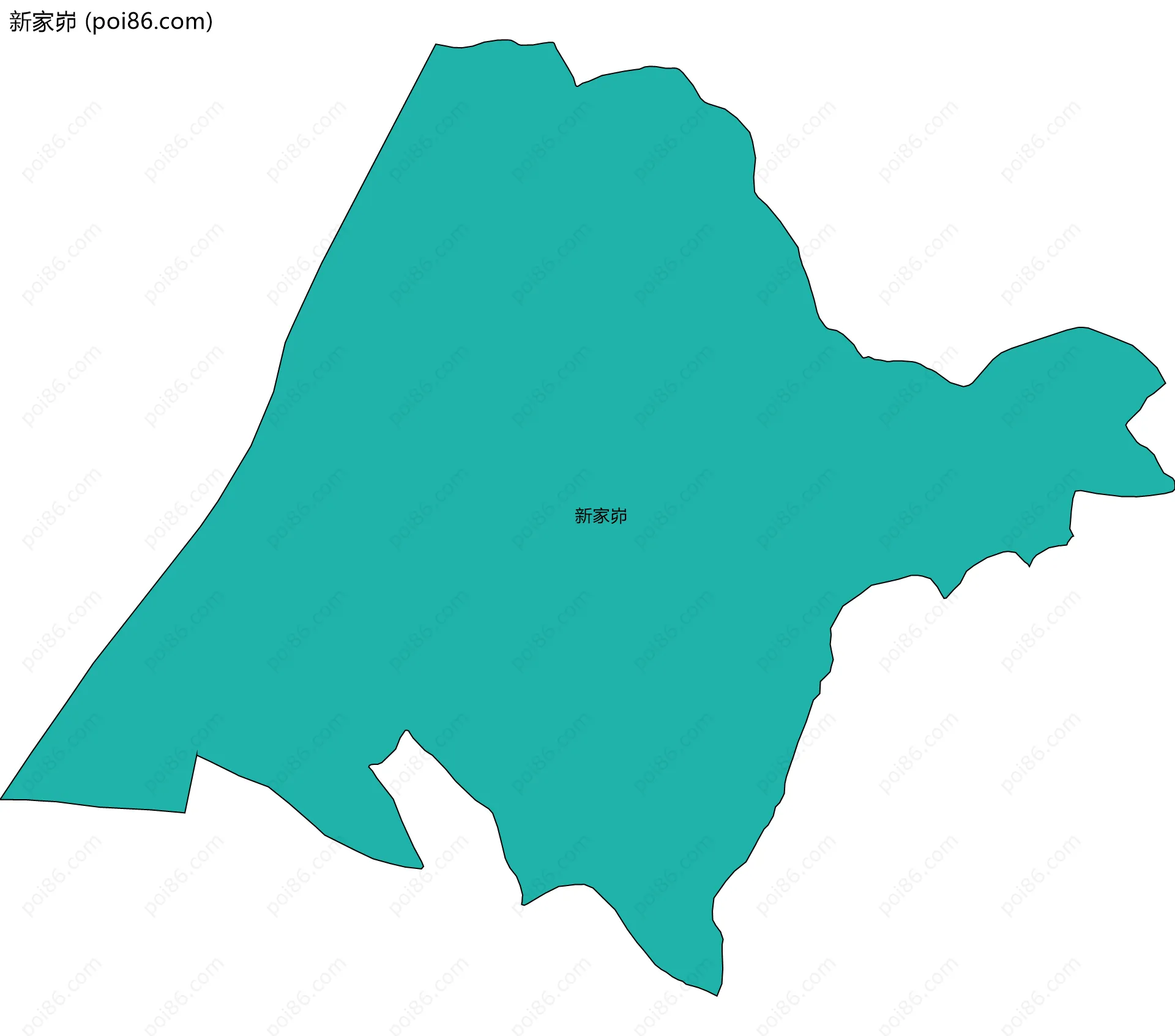 新家峁边界地图