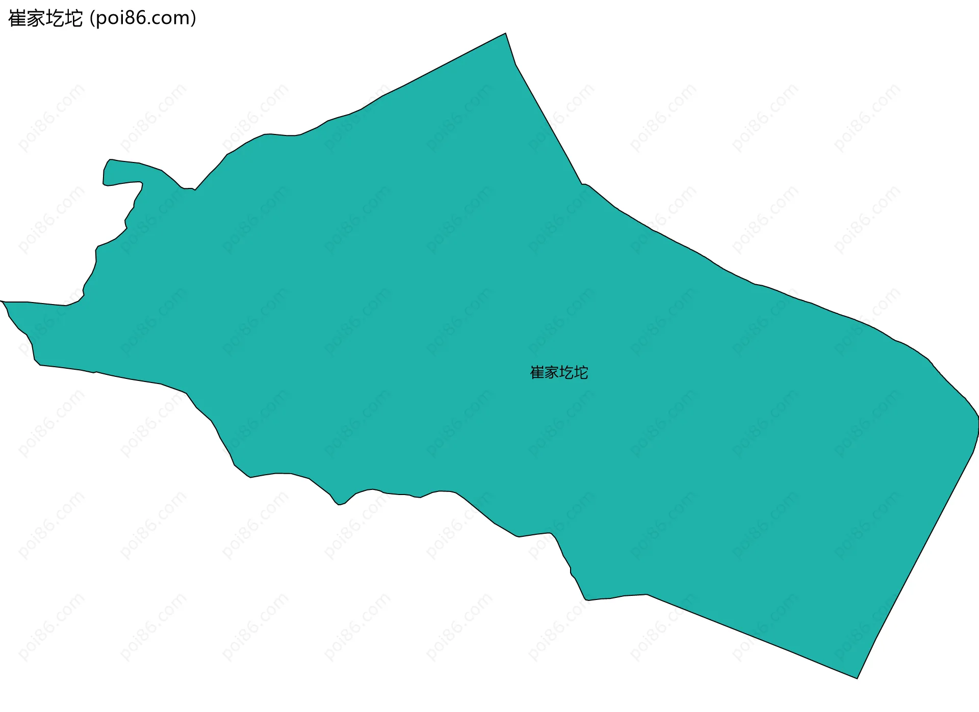崔家圪坨边界地图
