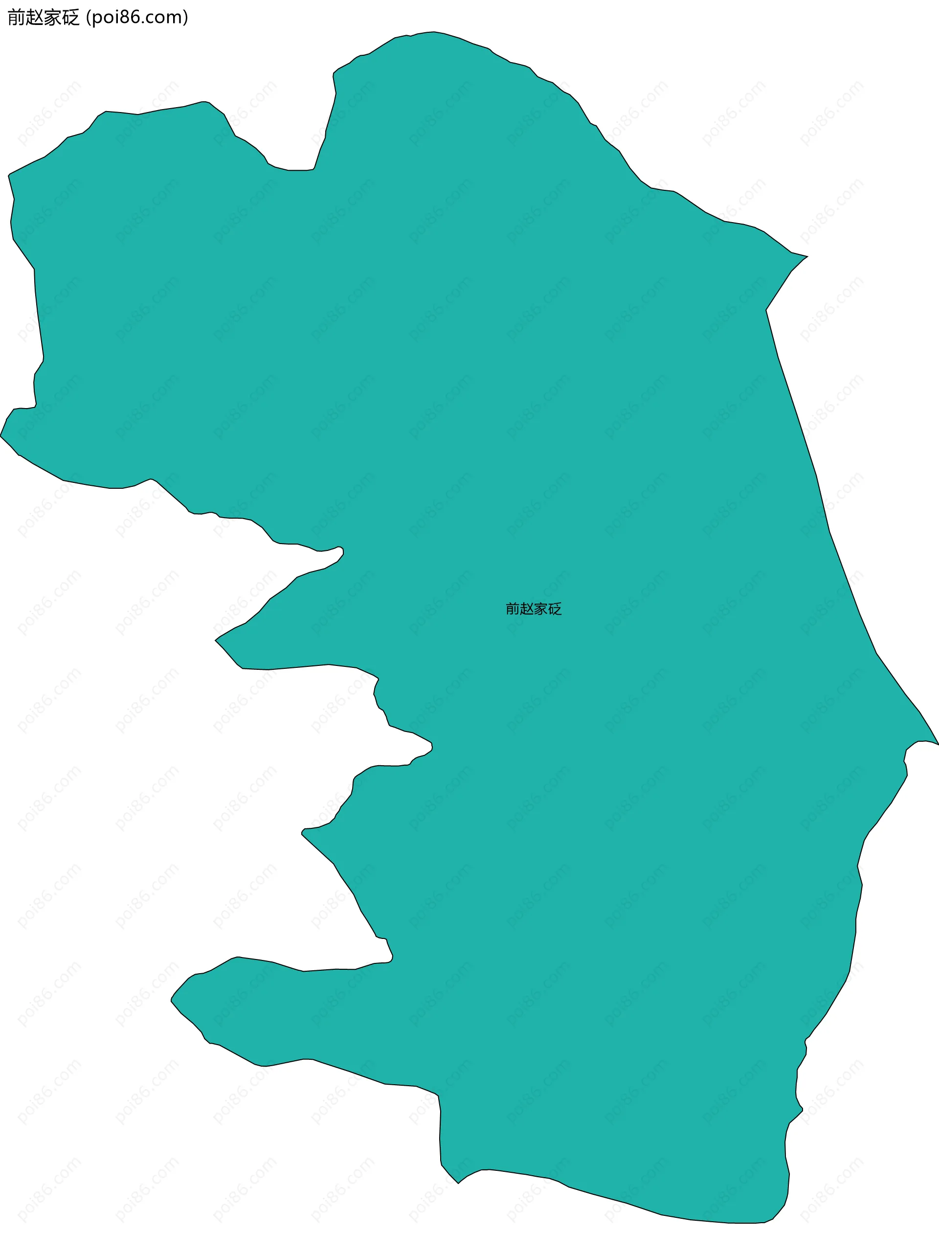 前赵家砭边界地图