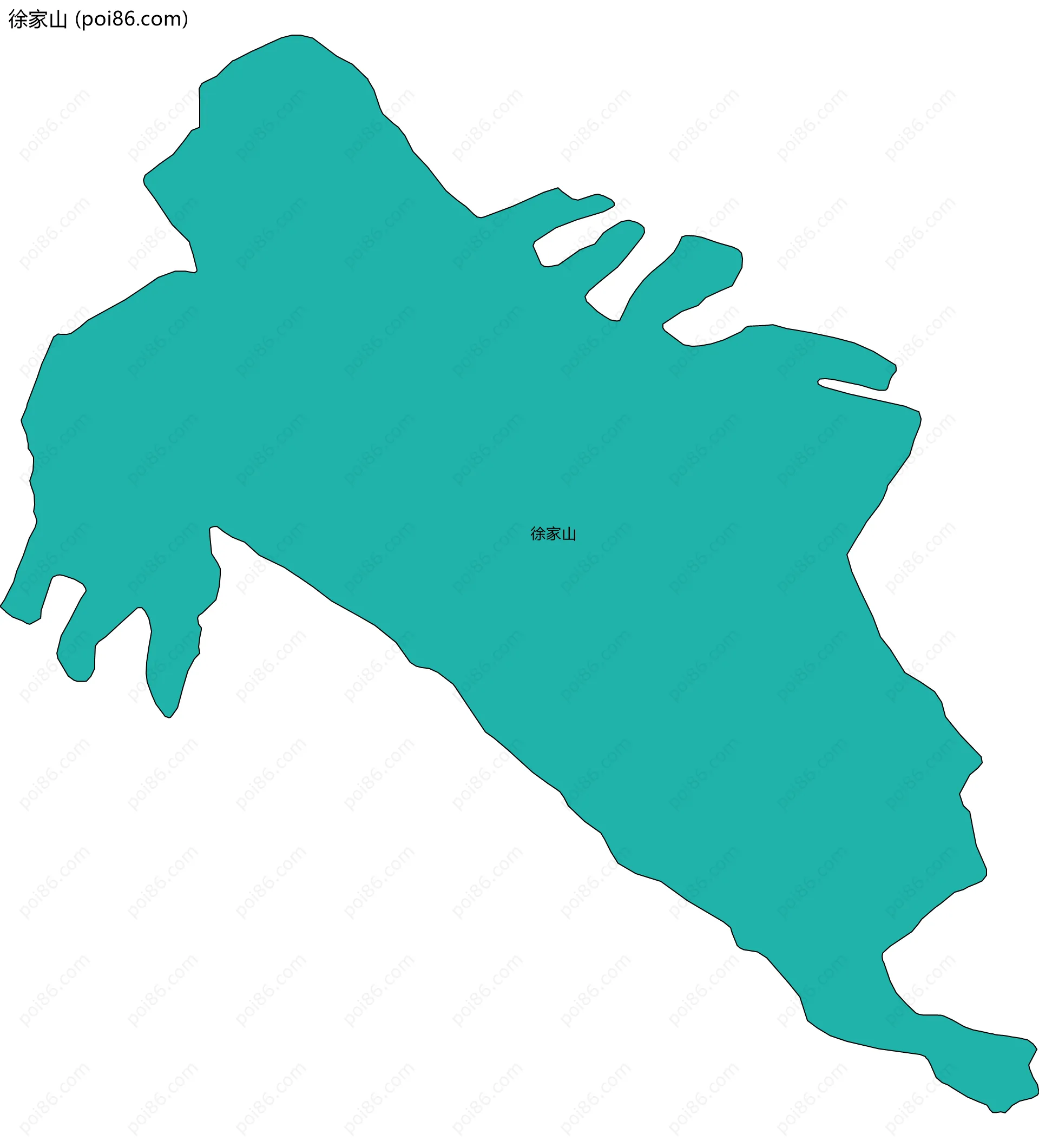 徐家山边界地图