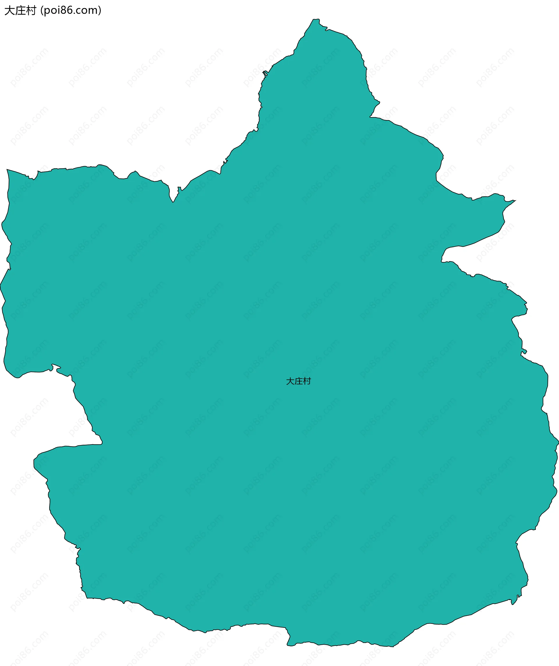 大庄村边界地图