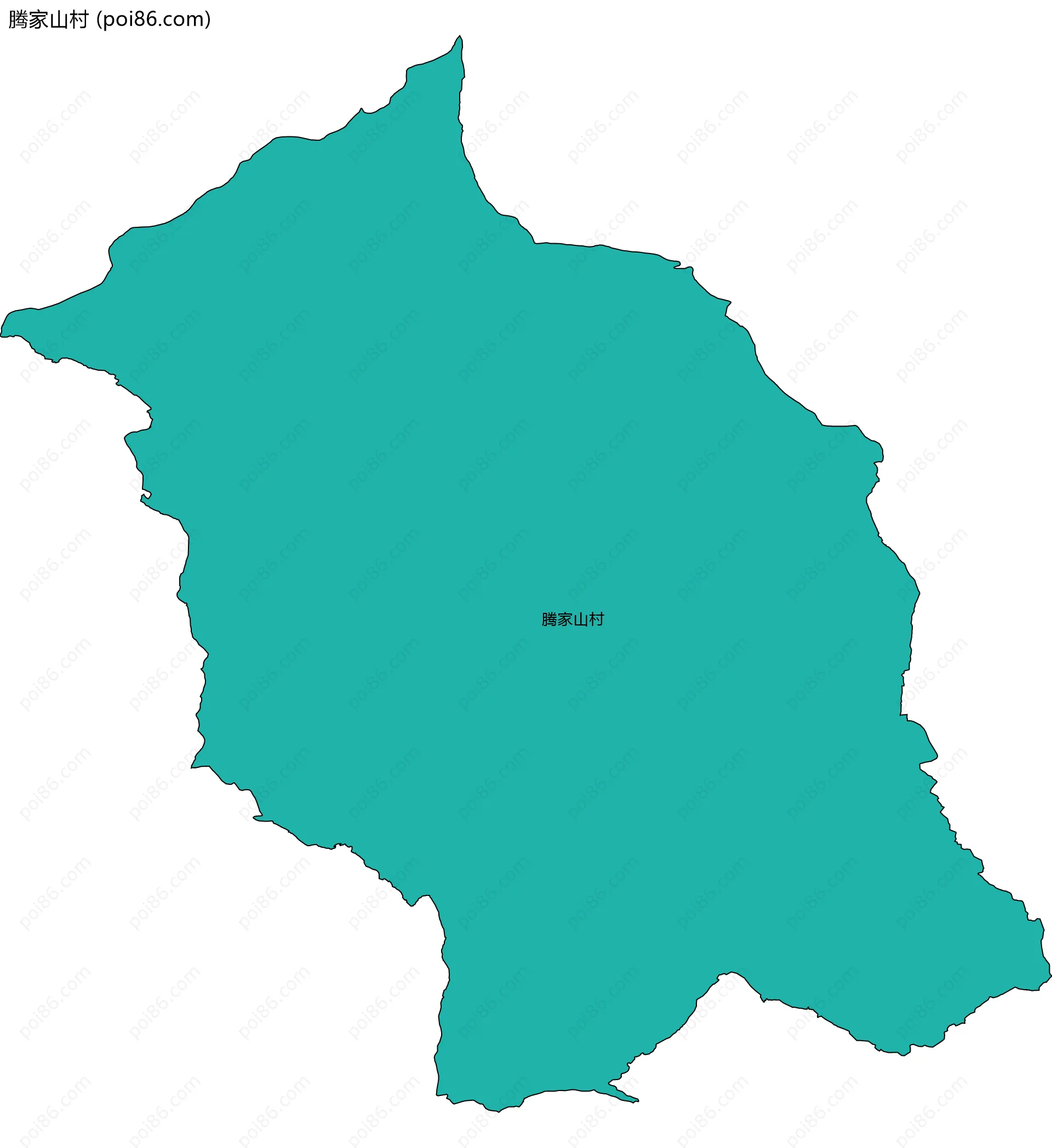 腾家山村边界地图