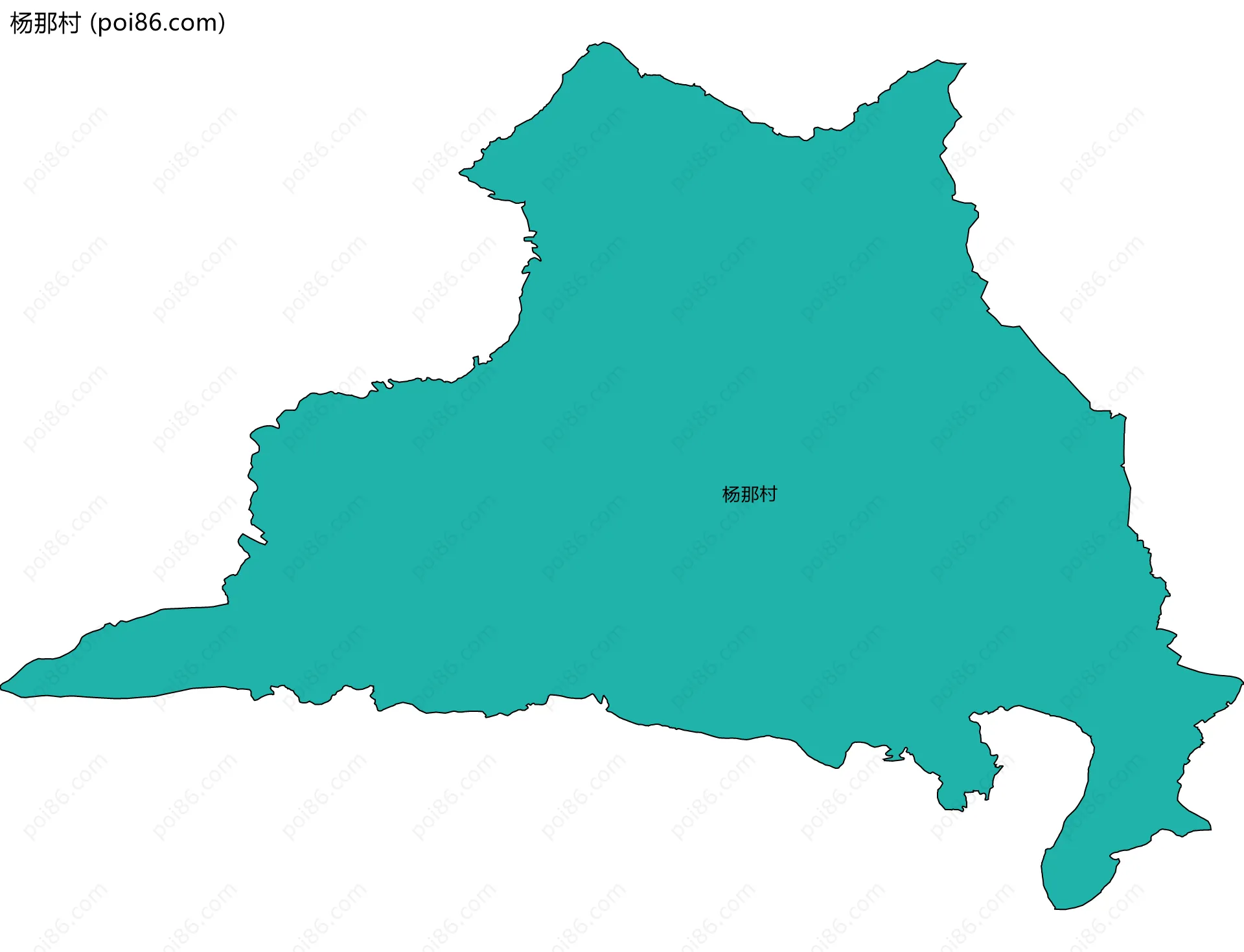 杨那村边界地图