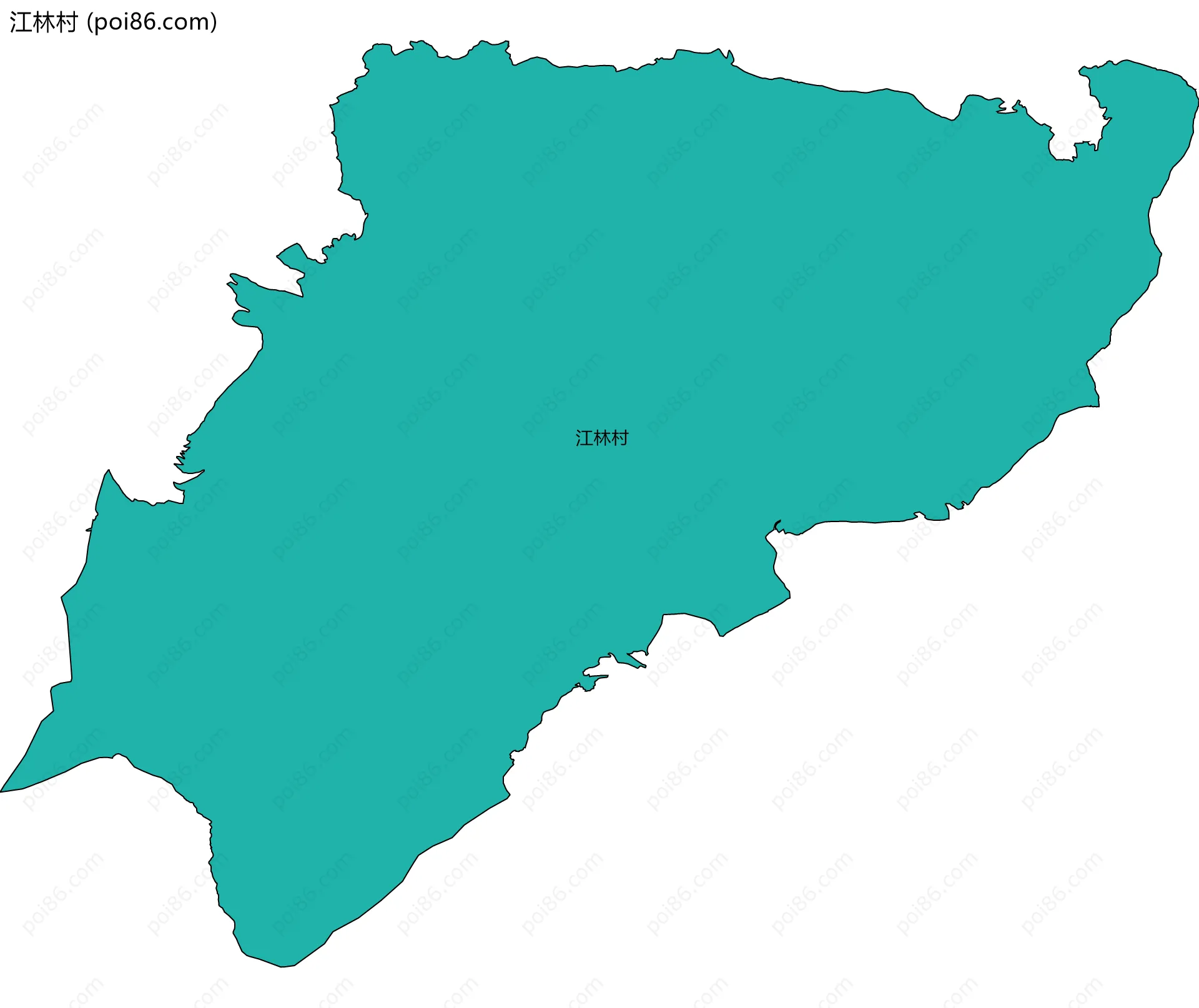 江林村边界地图