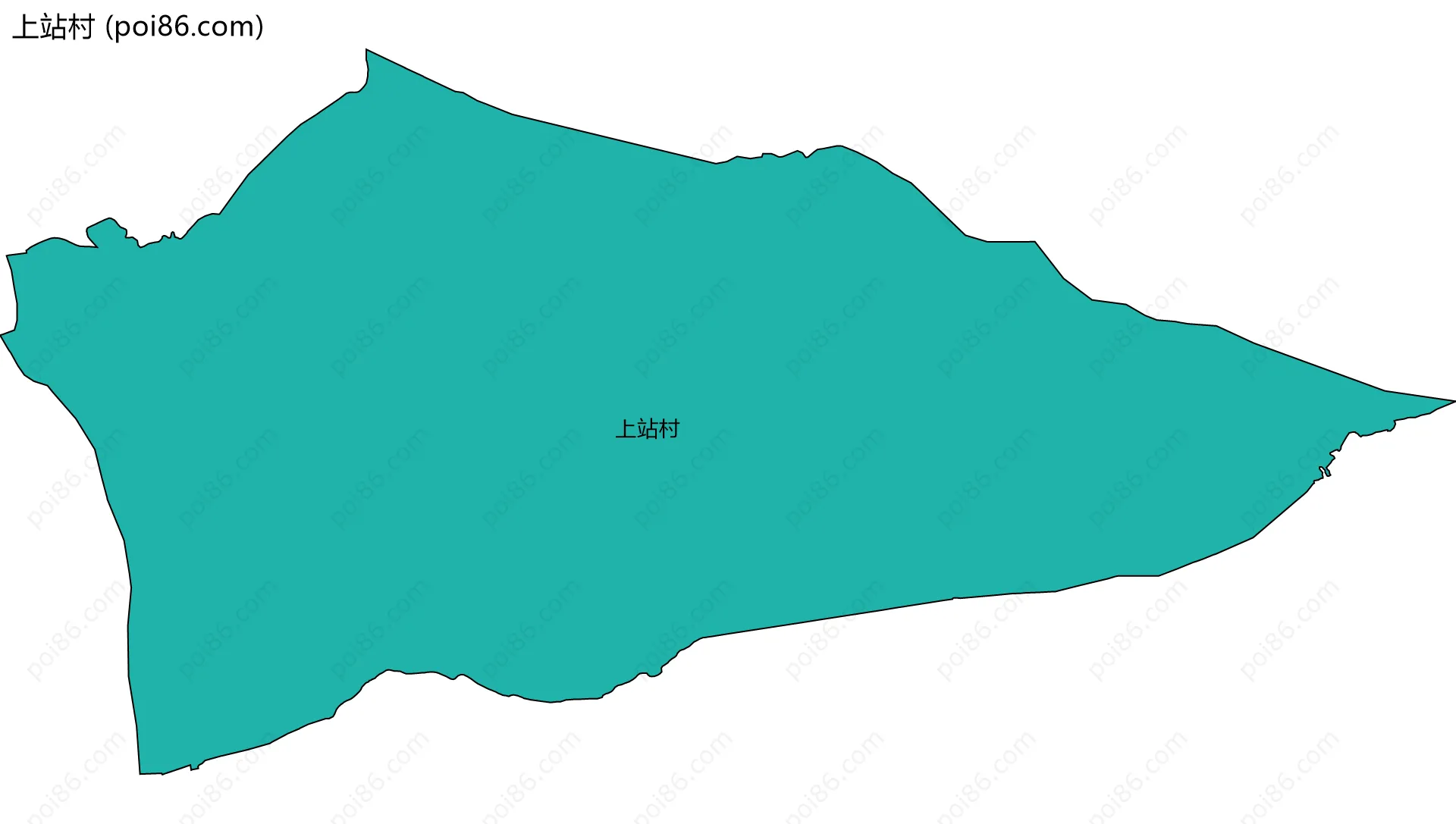 上站村边界地图