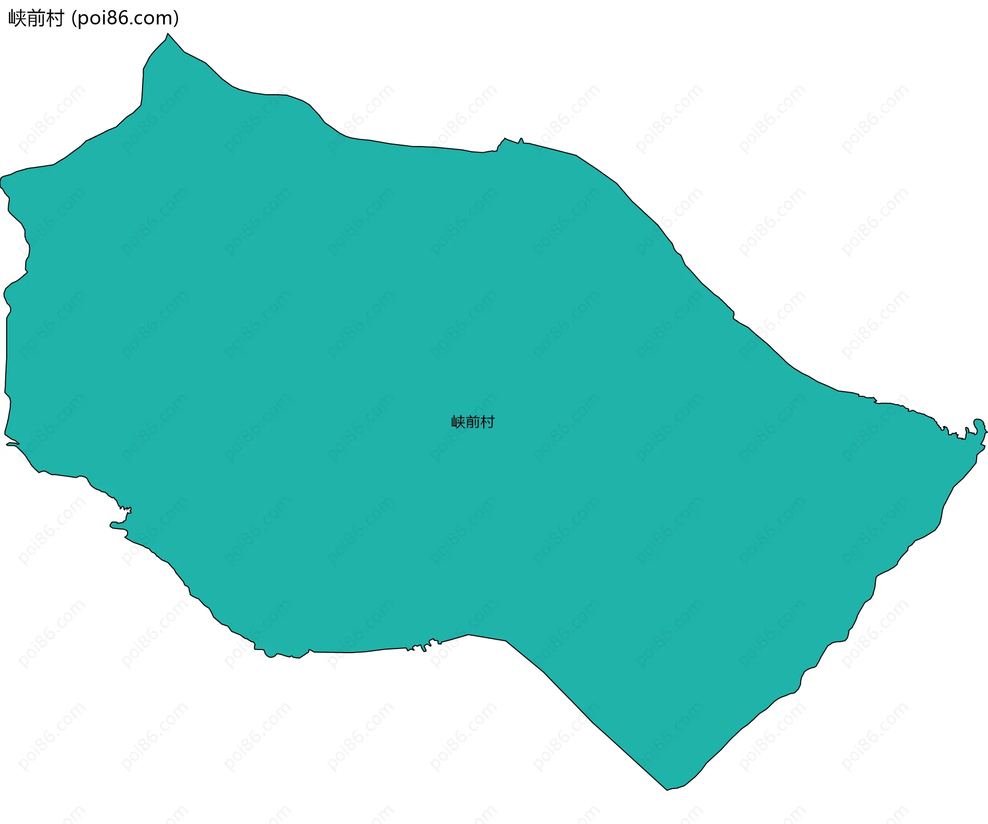 峡前村边界地图