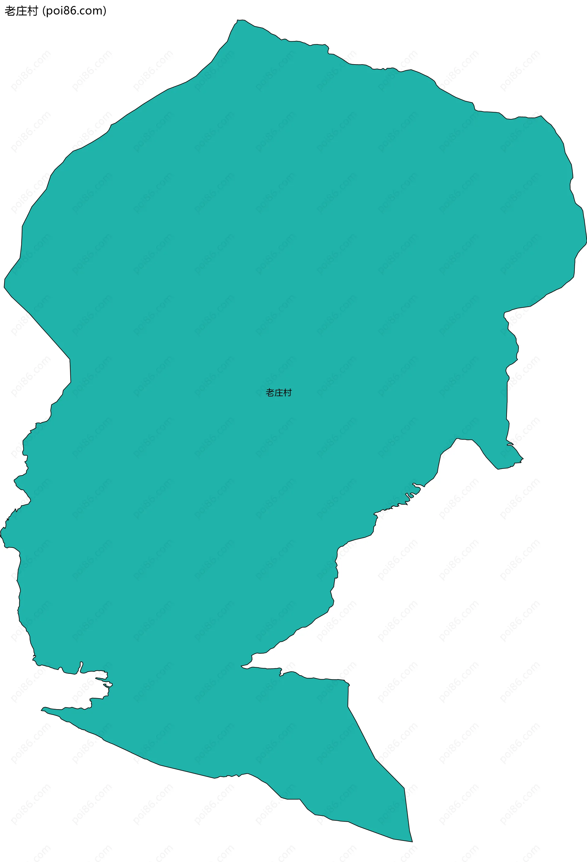 老庄村边界地图