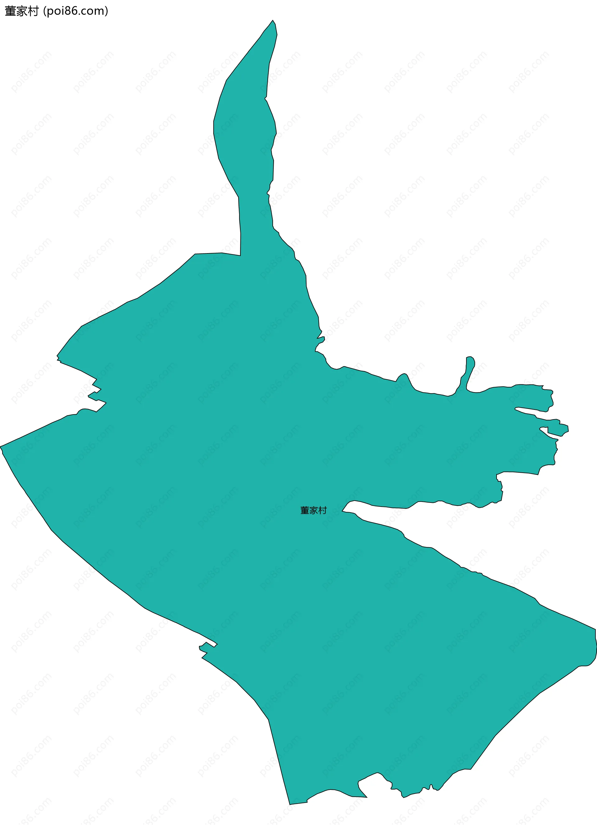 董家村边界地图