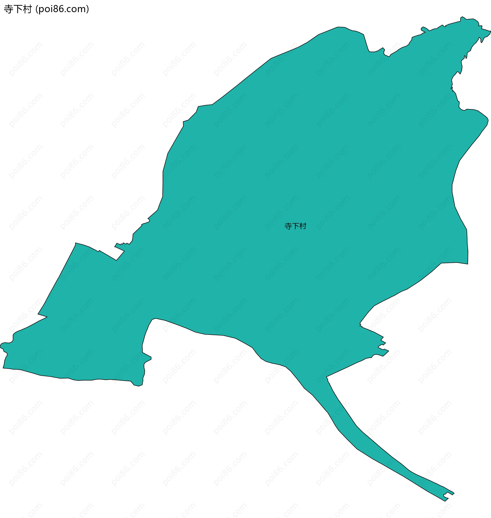 寺下村边界地图