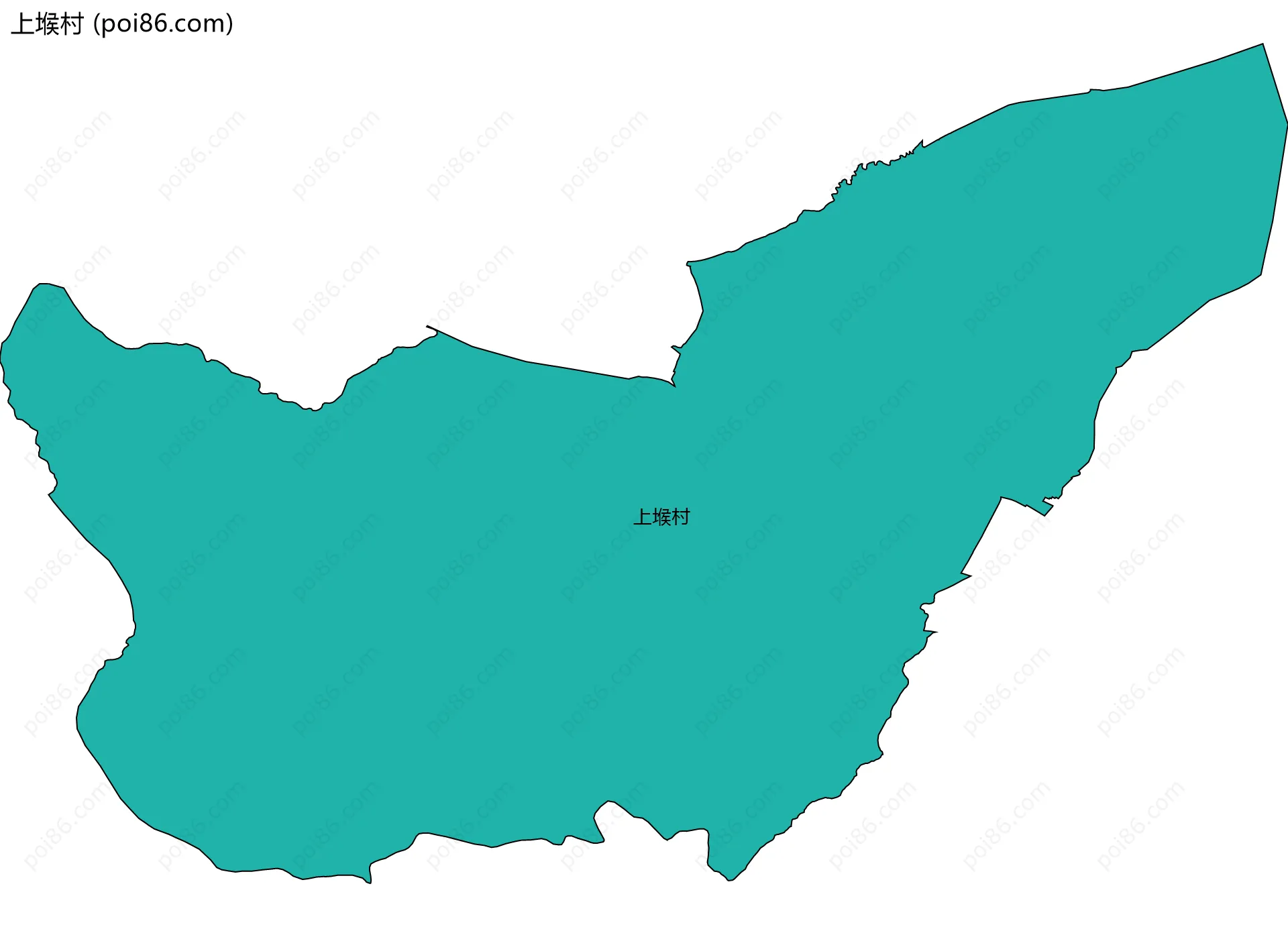 上堠村边界地图