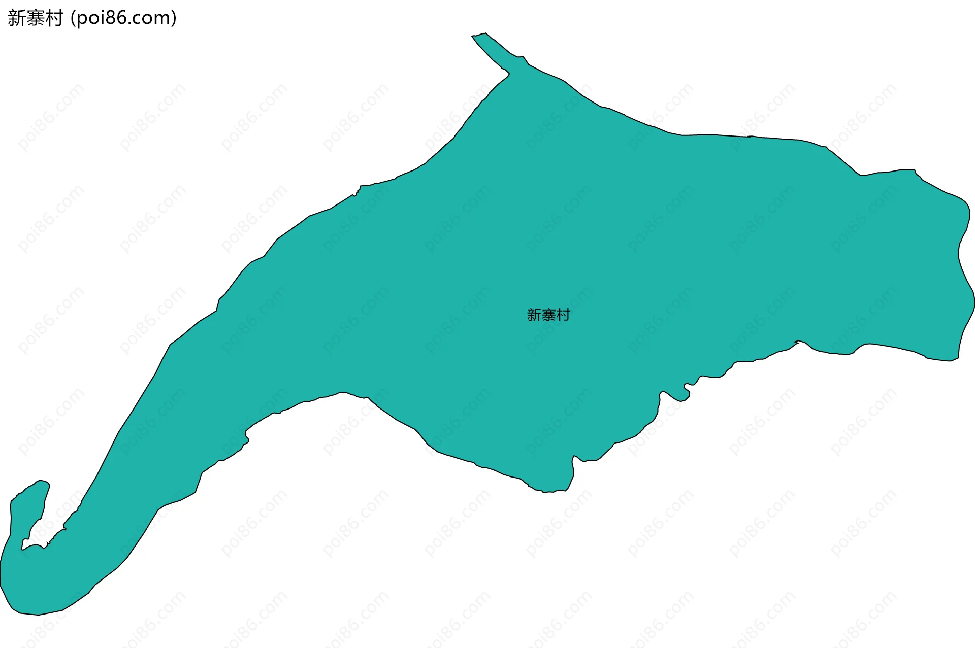 新寨村边界地图