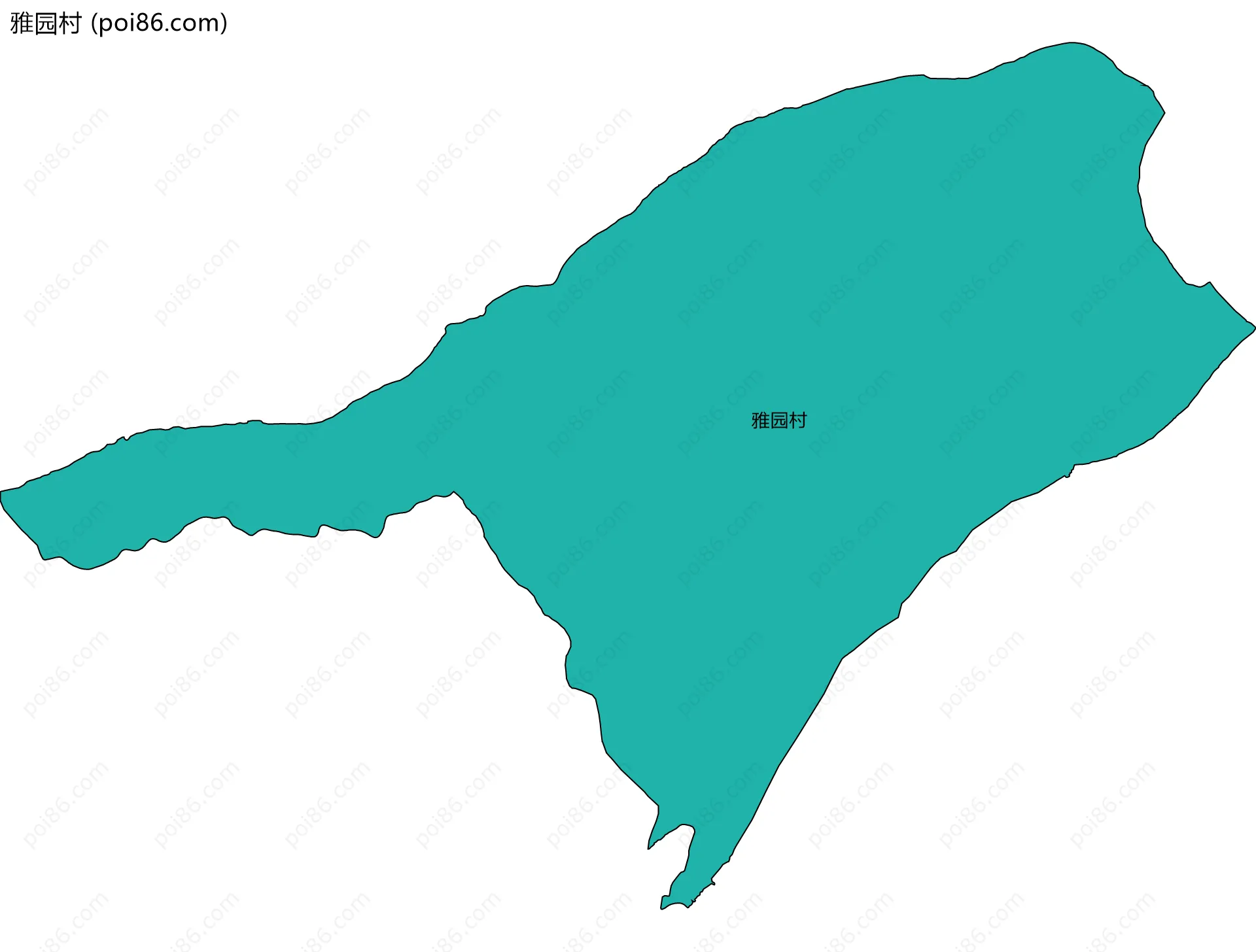 雅园村边界地图