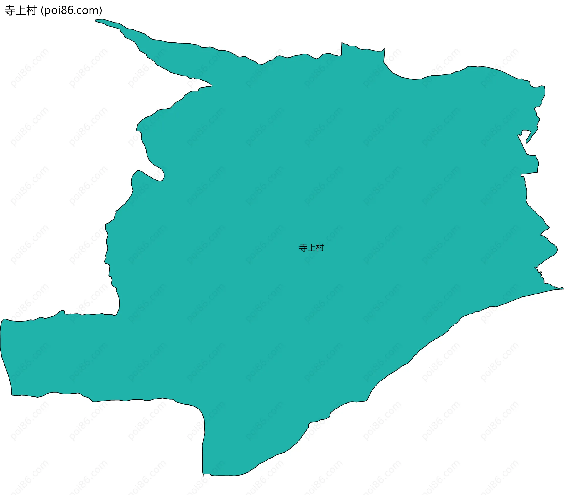 寺上村边界地图